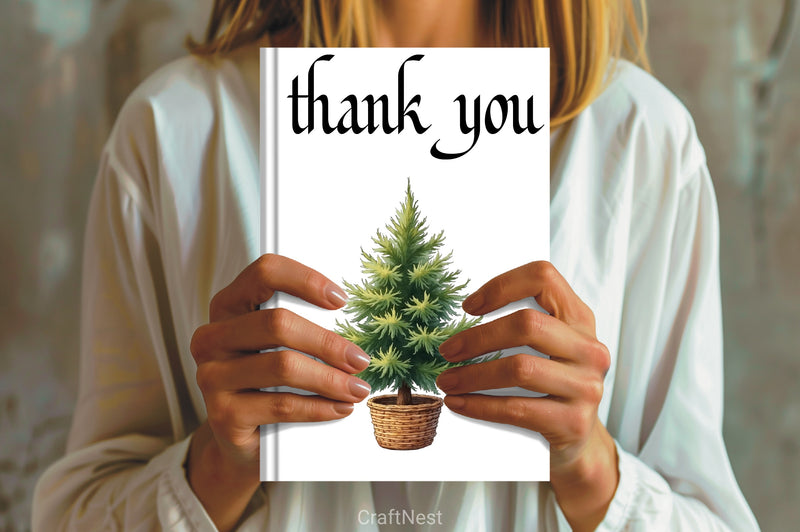 Boho Christmas Tree Clipart Bundle - CraftNest - Digital Crafting and Art