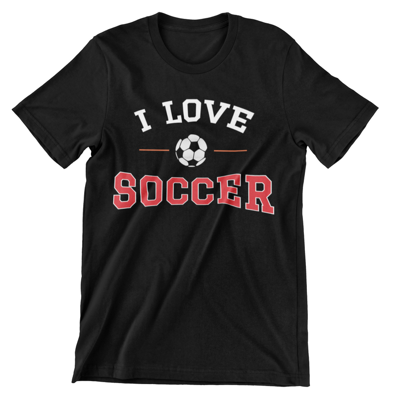 I Love Soccer T-Shirt - CraftNest - Digital Crafting and Art