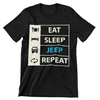 Eat Sleep Jeep Repeat T-Shirt