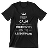Keep Calm and Pretend It's on The Lesson Plan T-Shirt