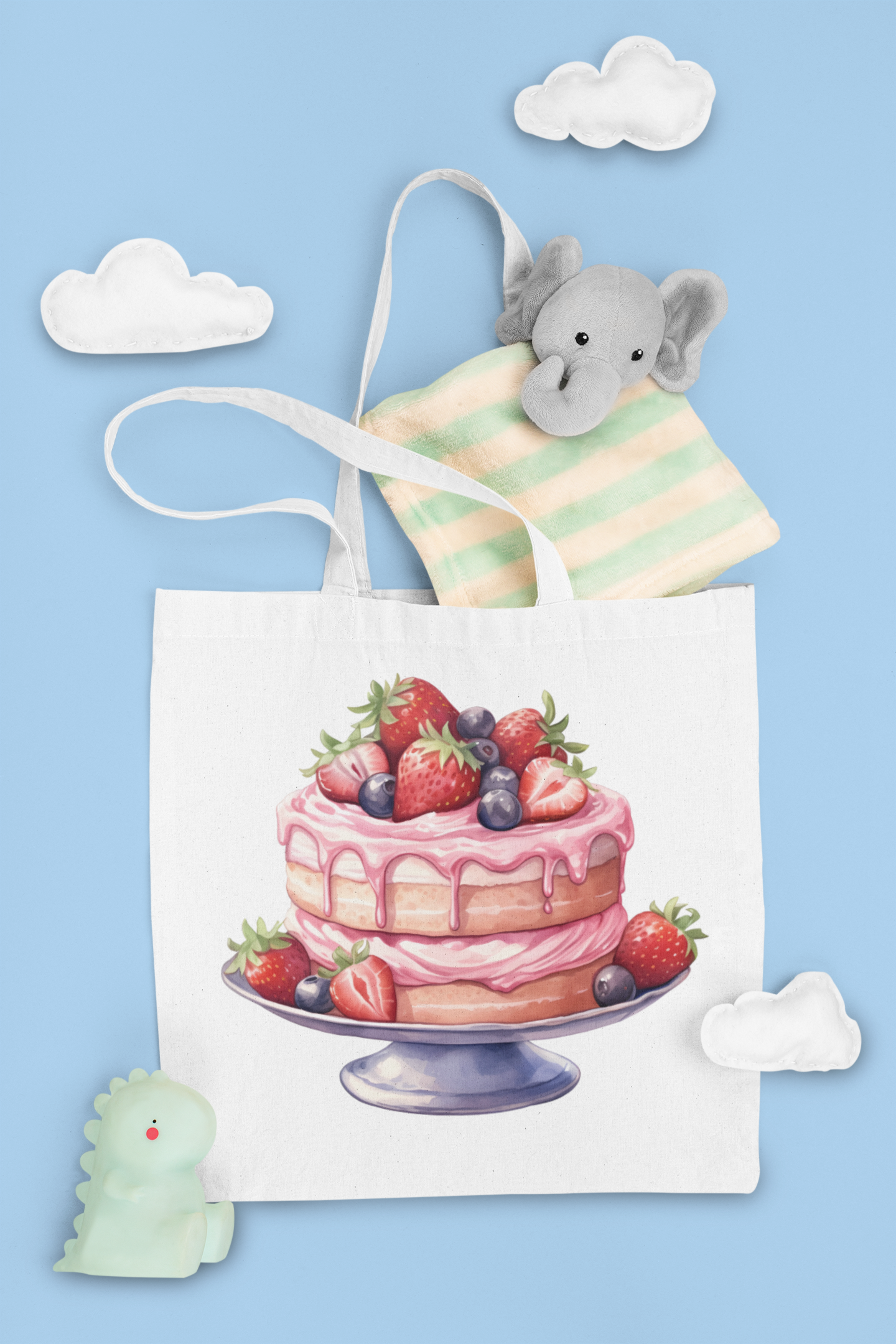 Strawberry Cake Clipart - CraftNest