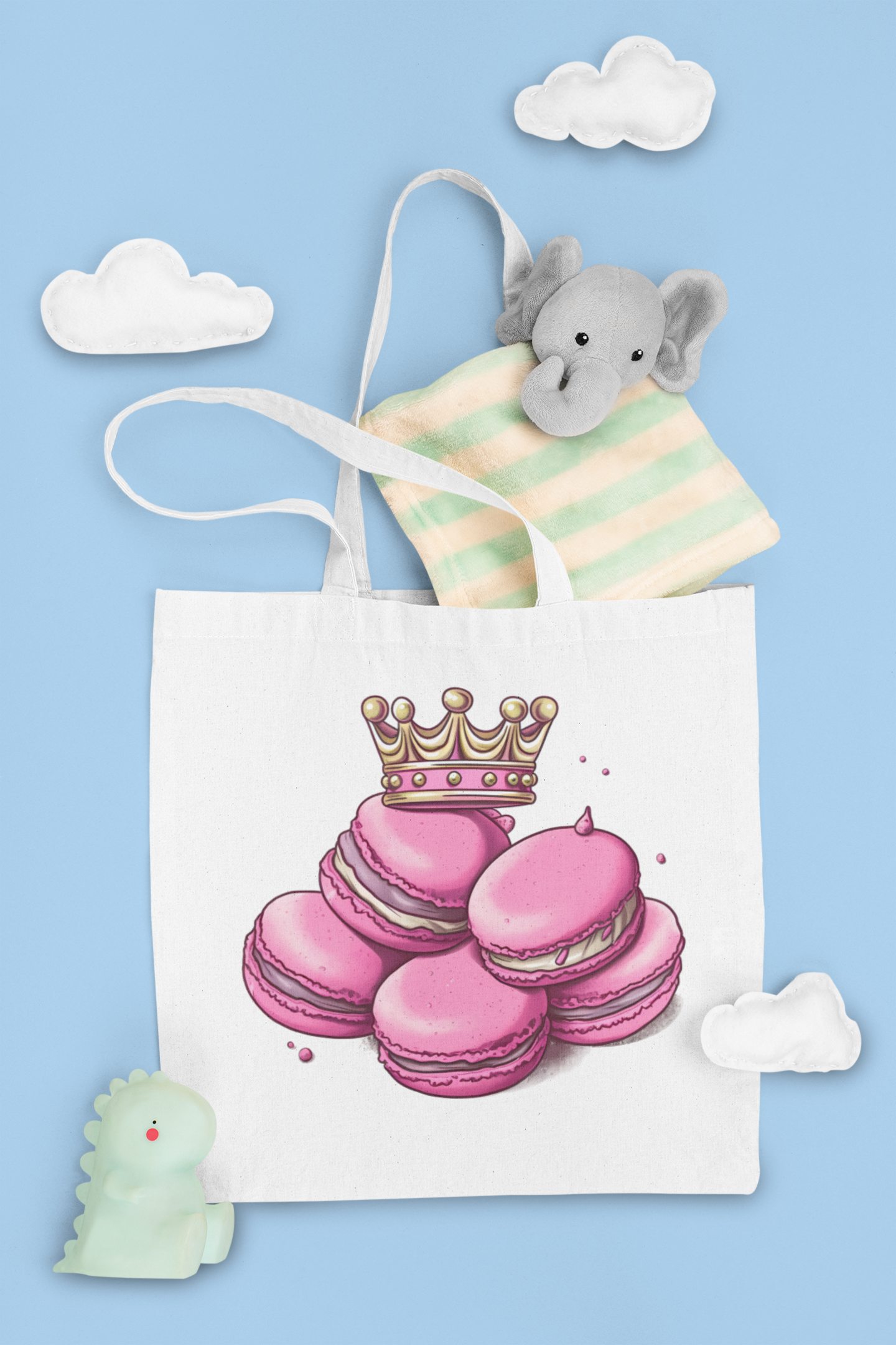 Pink Princess Macarons Clipart - CraftNest