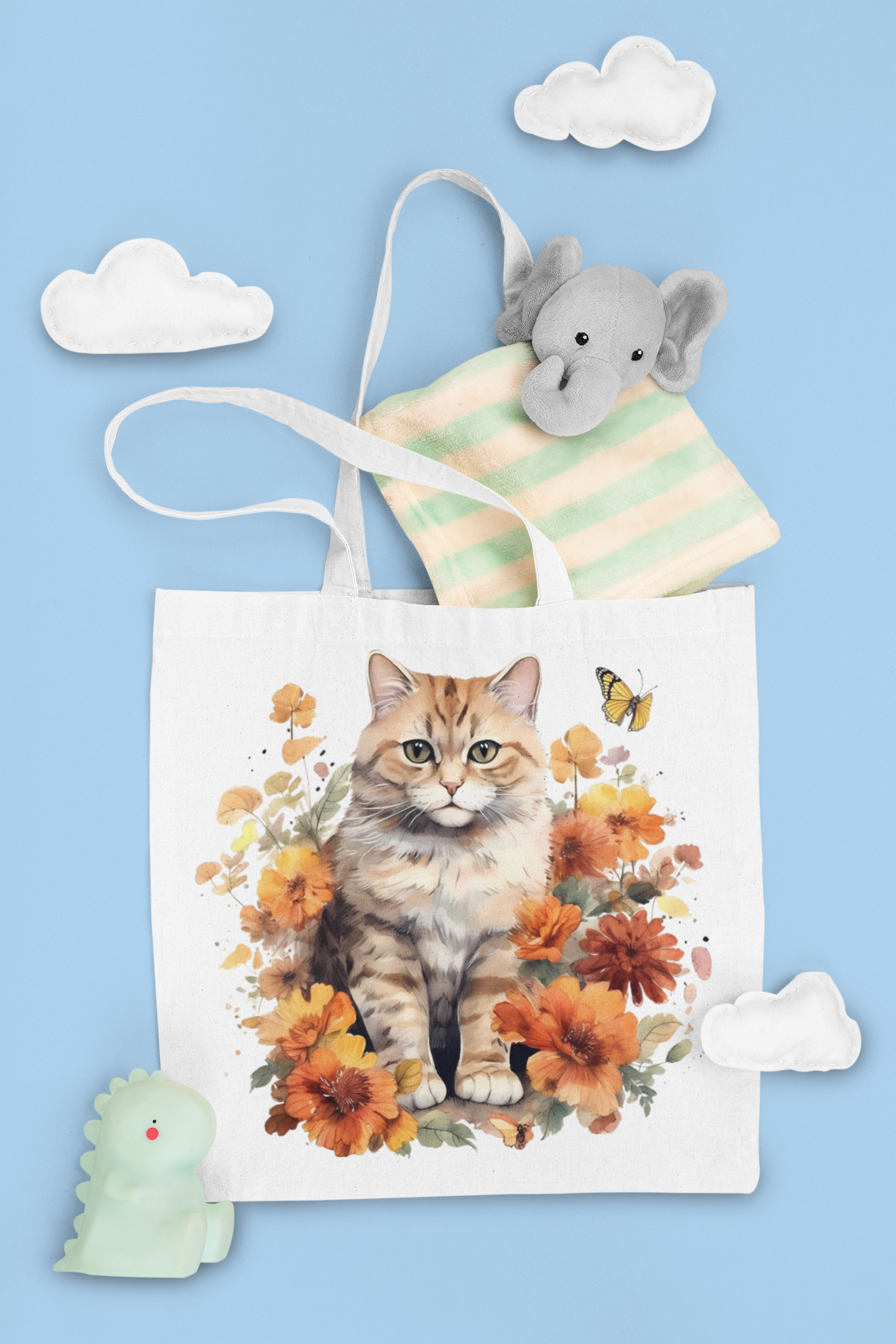 Flower Cats Clipart - CraftNest