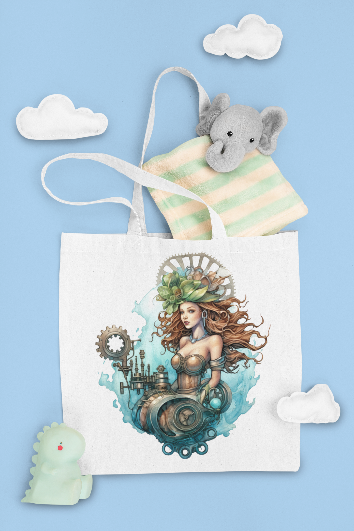 Steampunk Mermaids Clipart - CraftNest