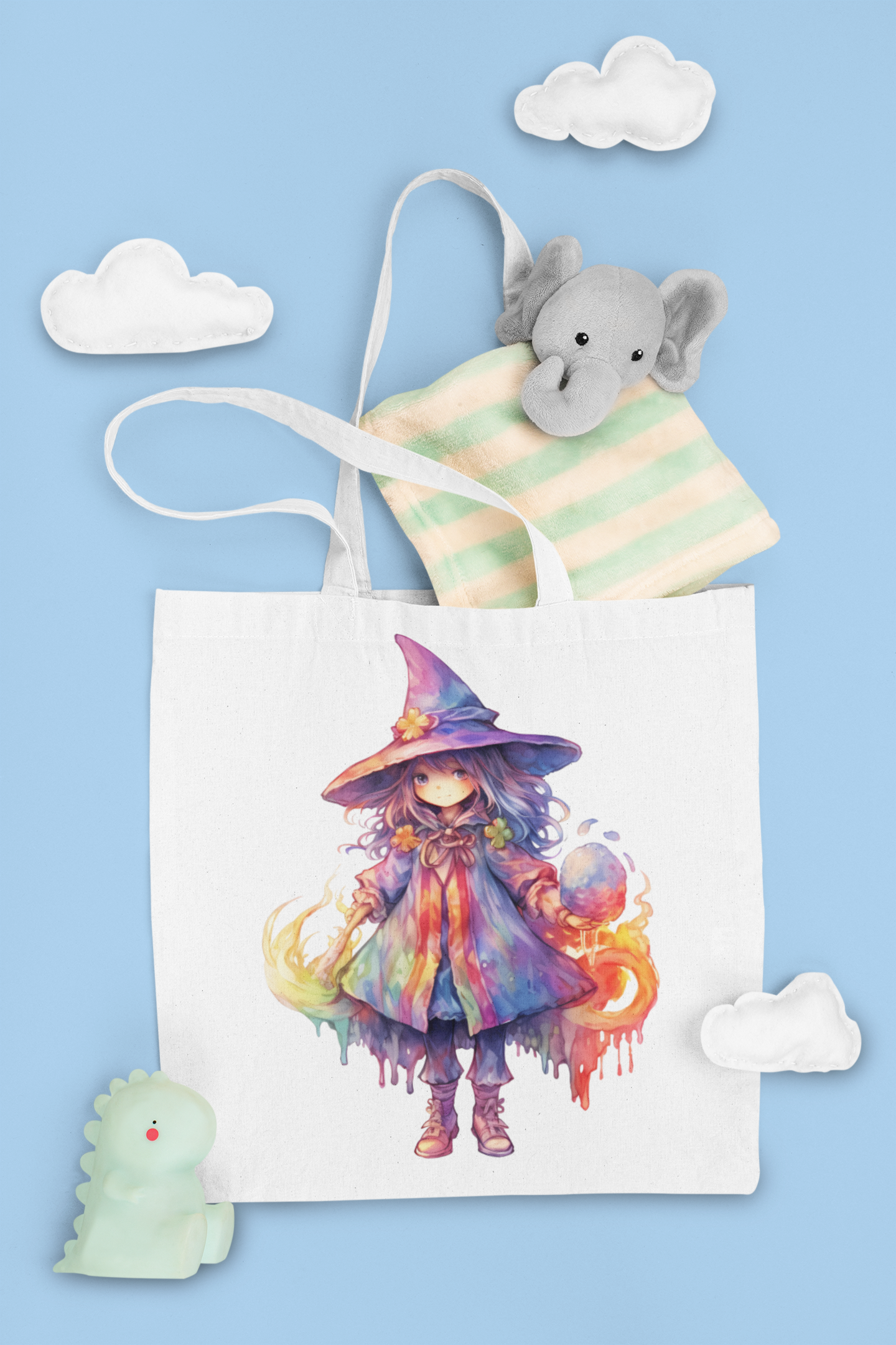 Rainbow Witches Clipart - CraftNest