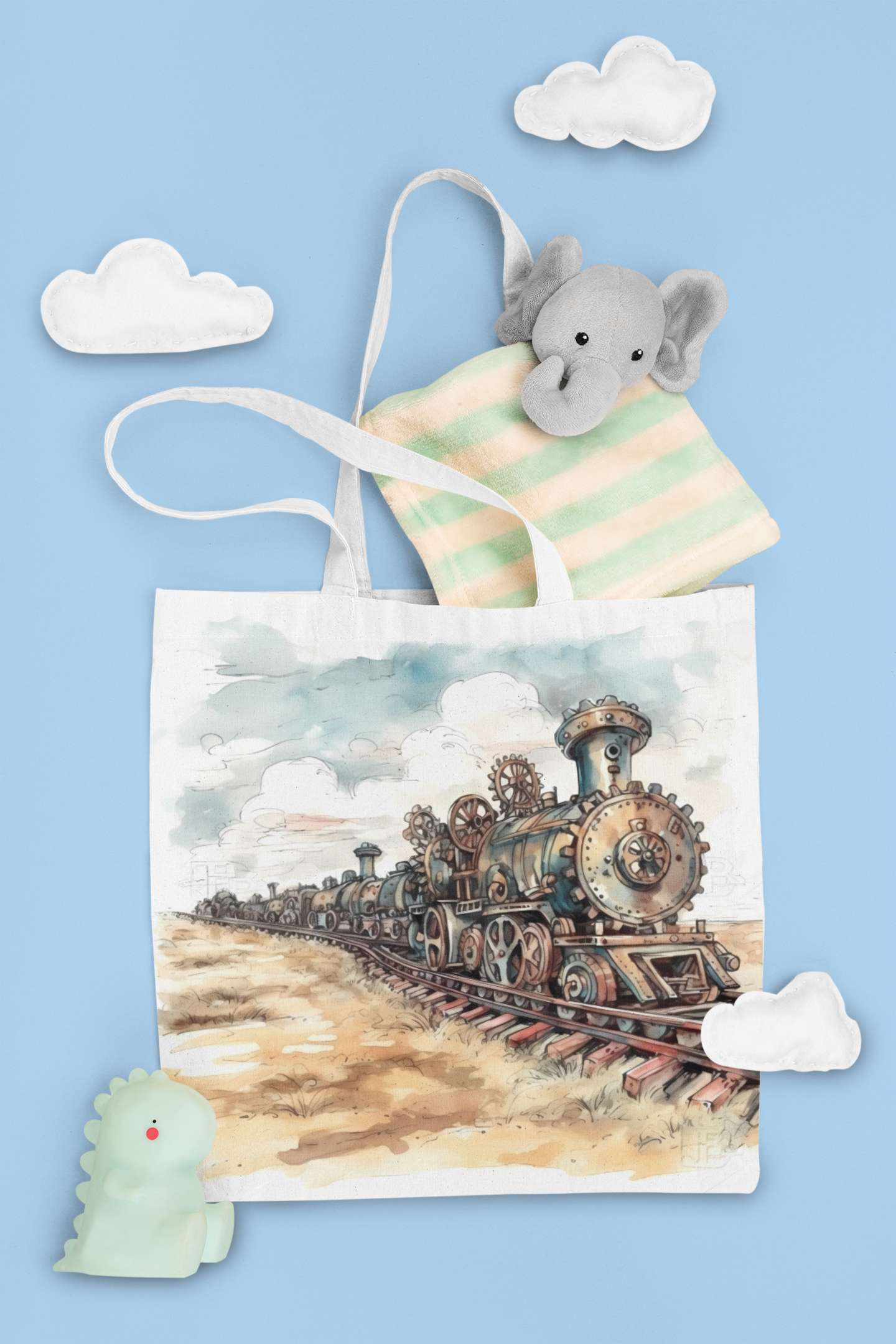 Steampunk Train World Clipart - CraftNest