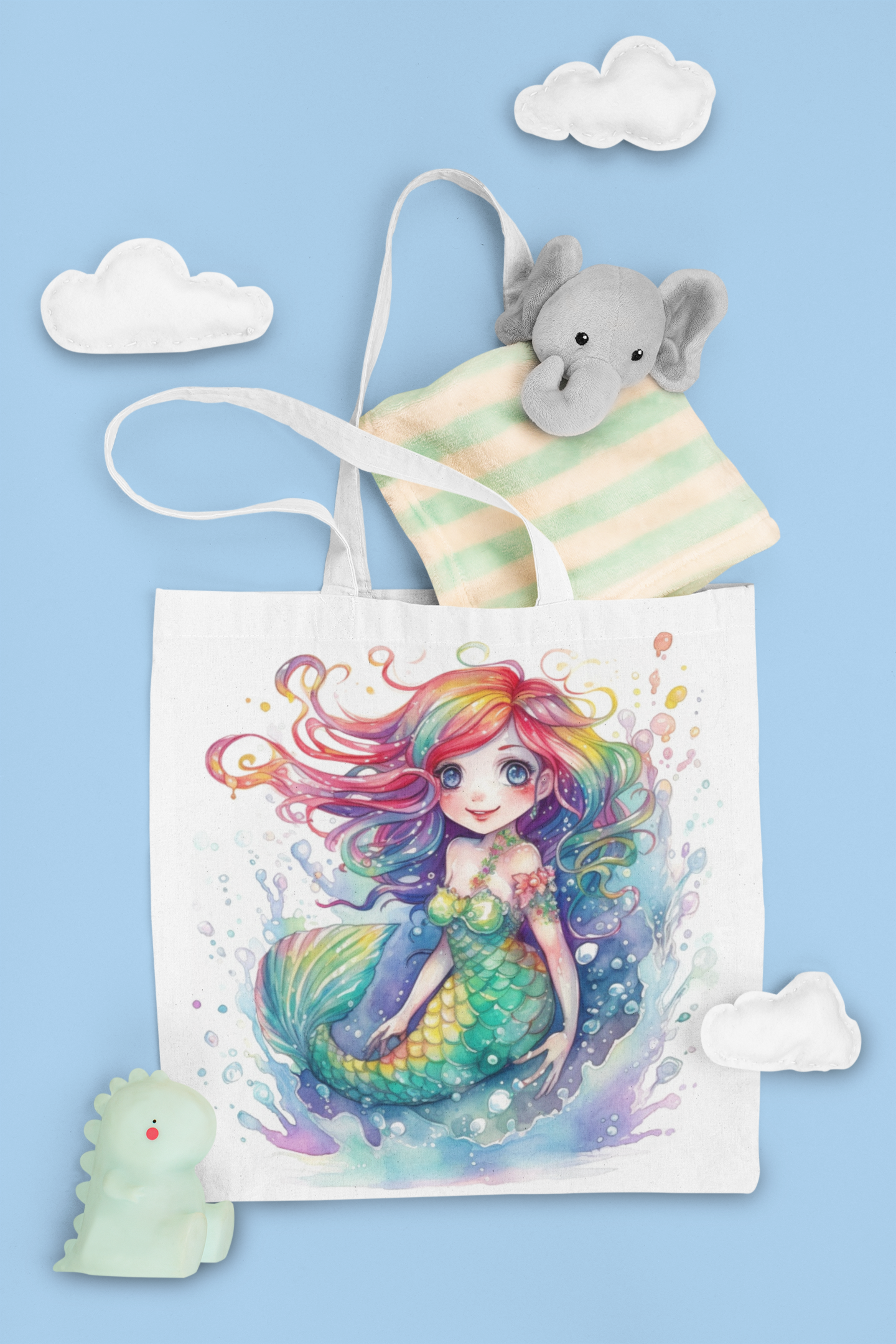 Cute Mermaid Clipart - CraftNest