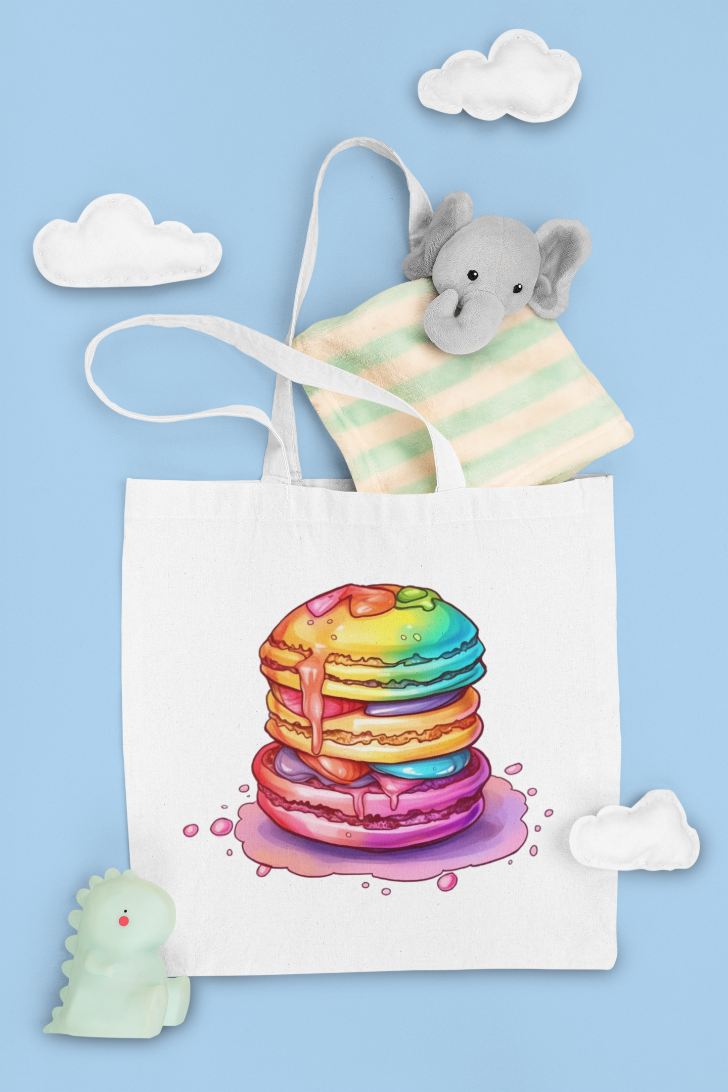 Rainbow Macarons Clipart - CraftNest