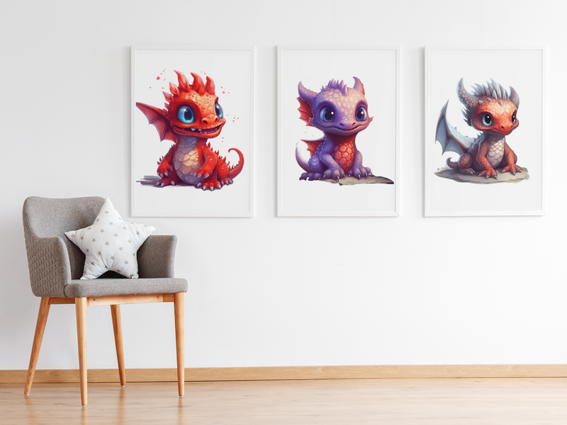 Baby Dragons Clipart - CraftNest