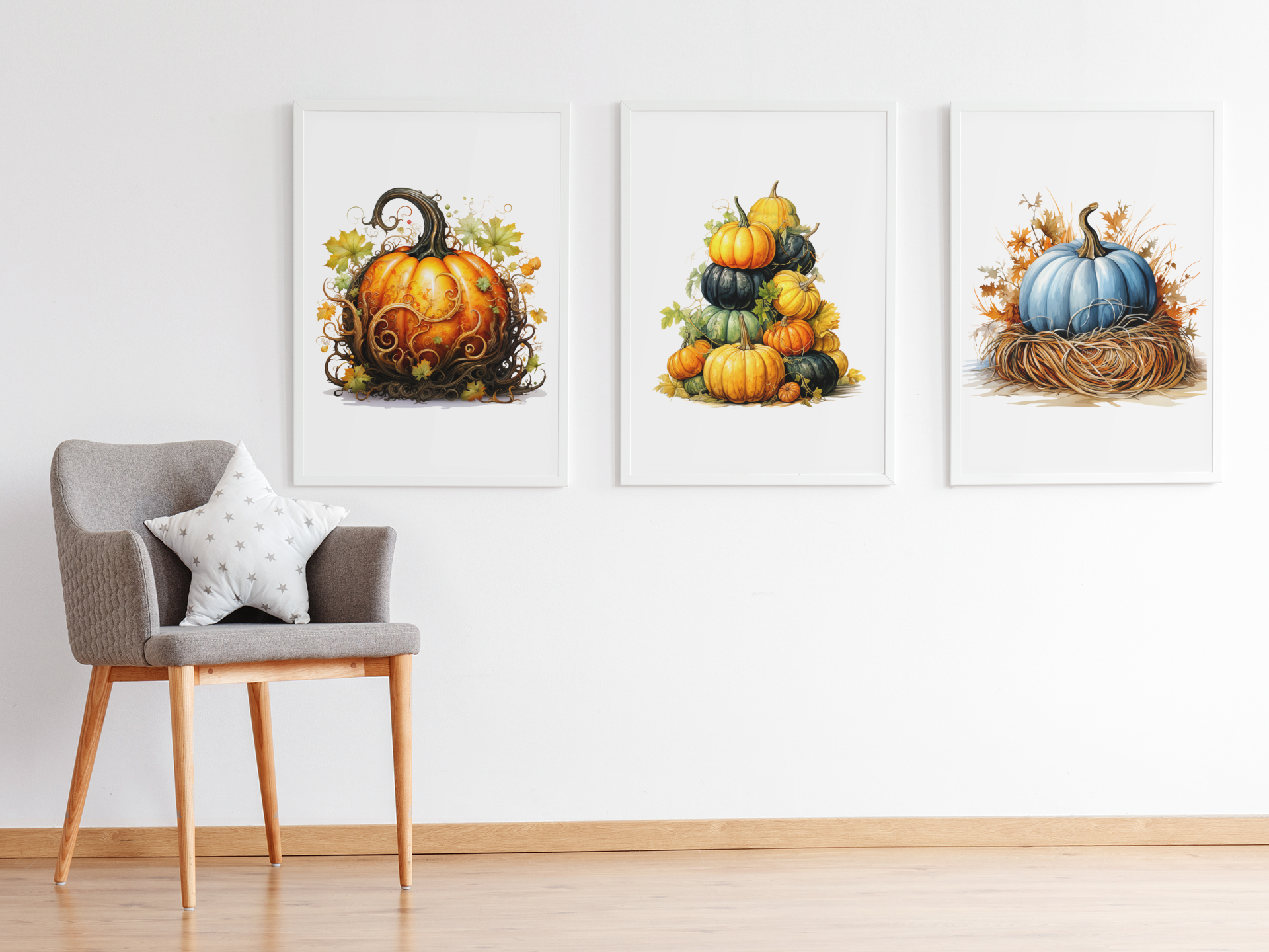 Pumpkin Varieties Clipart - CraftNest