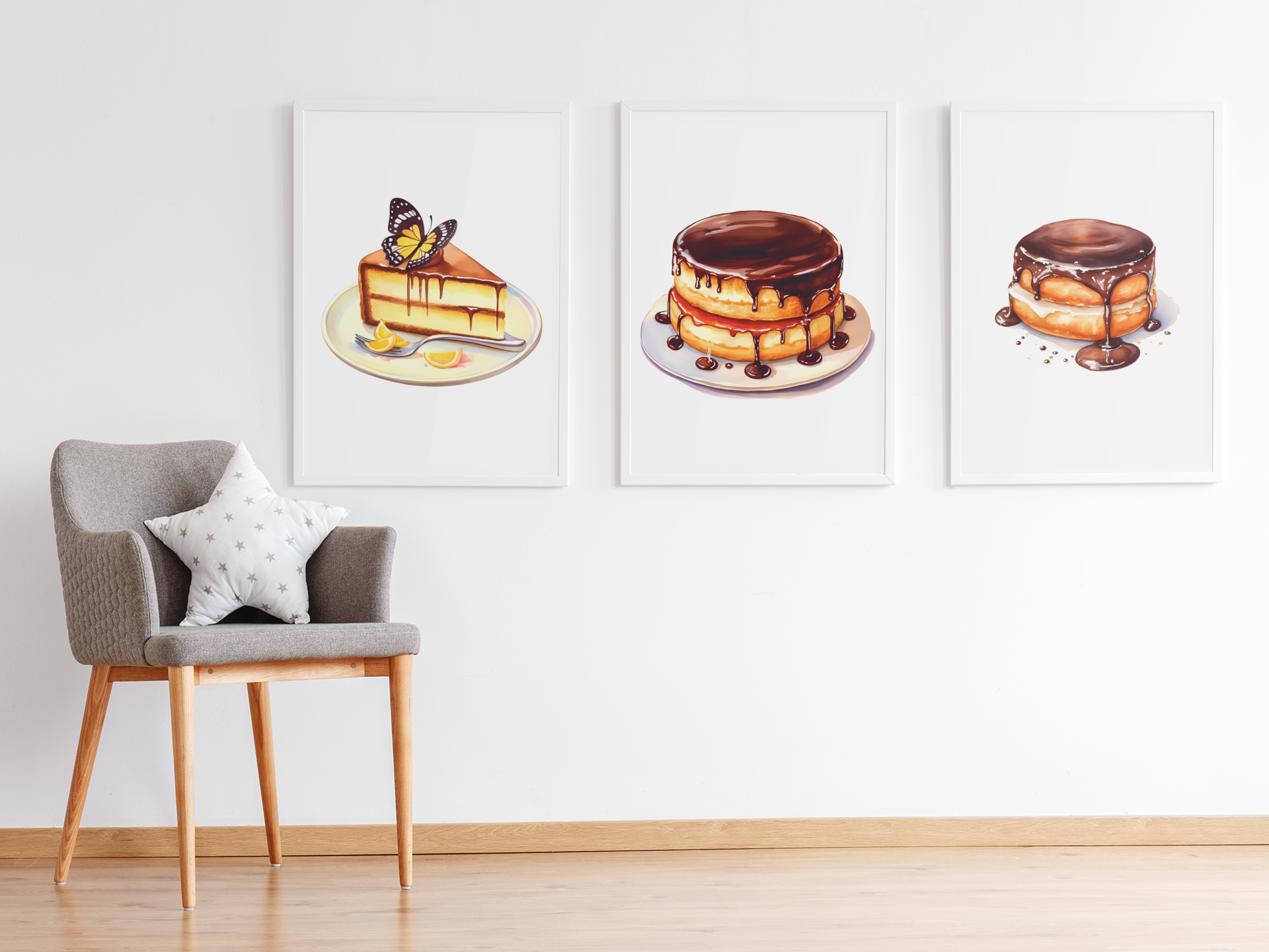 Boston Cream Pie Cakes Clipart - CraftNest