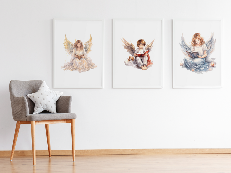 Reading Angels Clipart - CraftNest