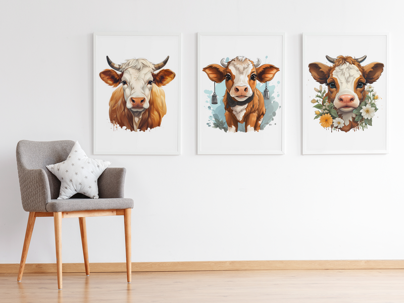 Cute Cows Clipart - CraftNest