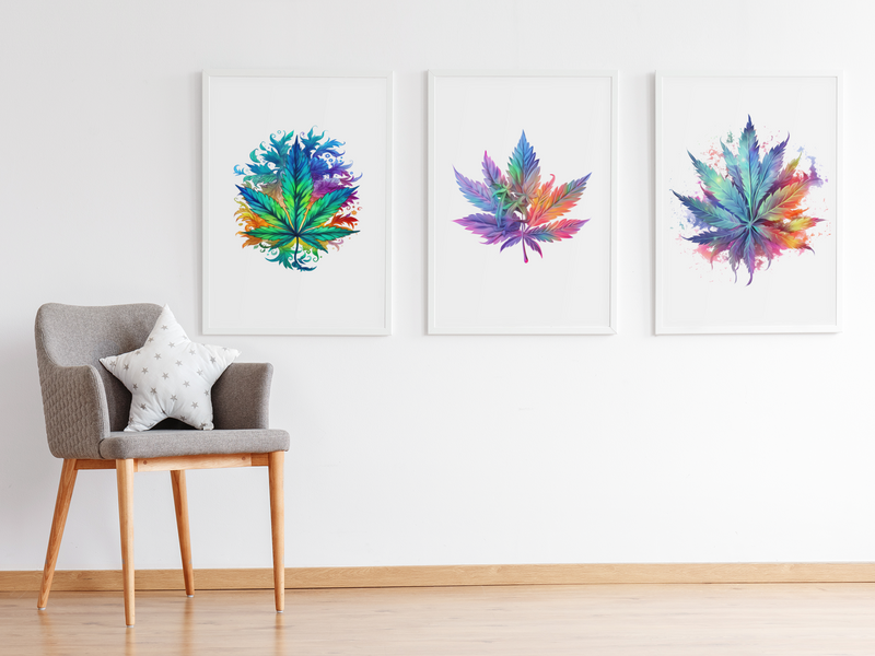 Vivid Cannabis Clipart - CraftNest