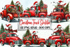 Christmas Truck Skeleton Clipart Bundle