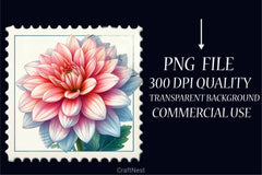 Vintage Chrysanthemums Stamps Clipart Bundle - CraftNest - Digital Crafting and Art