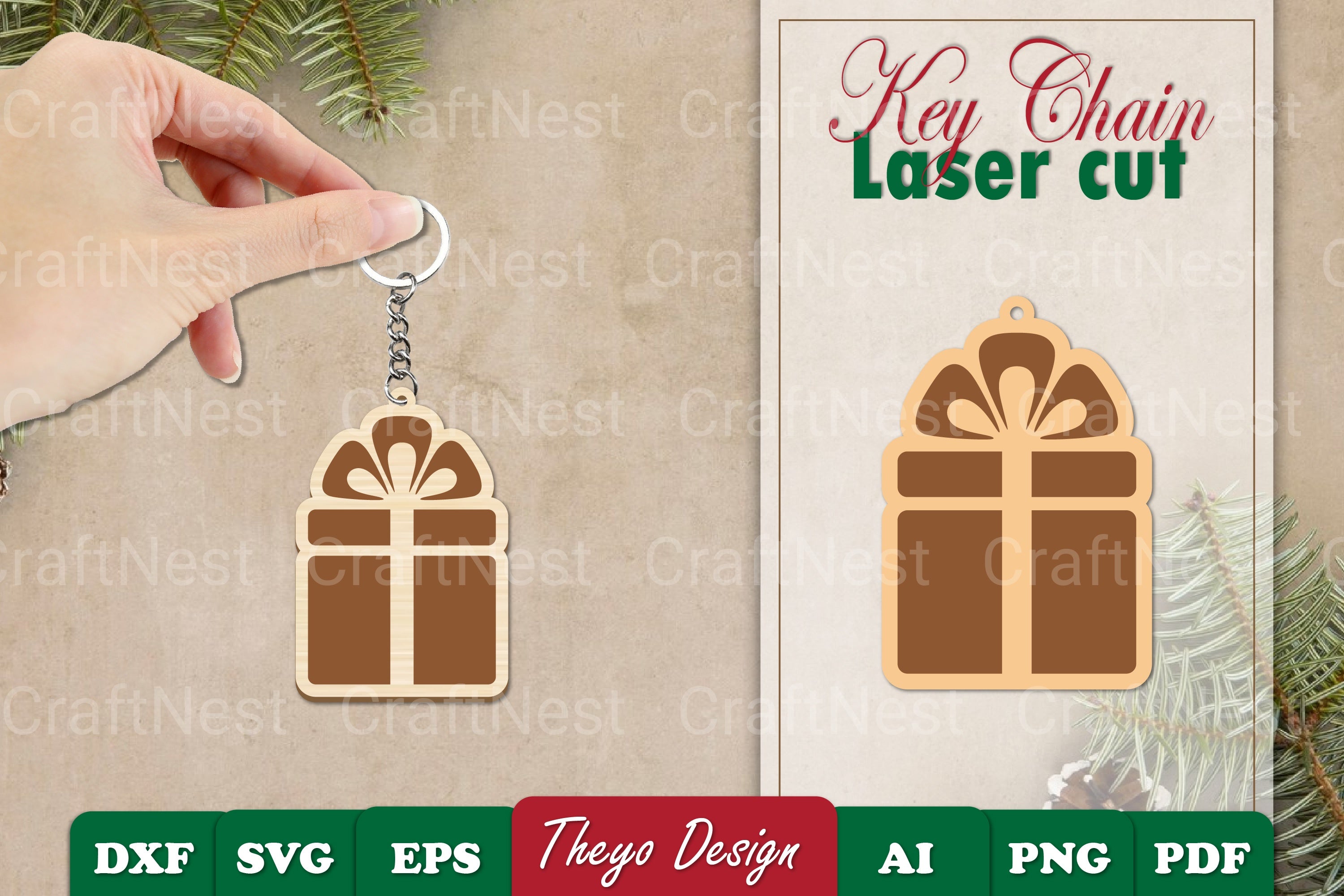 Christmas Keychain SVG Bundle