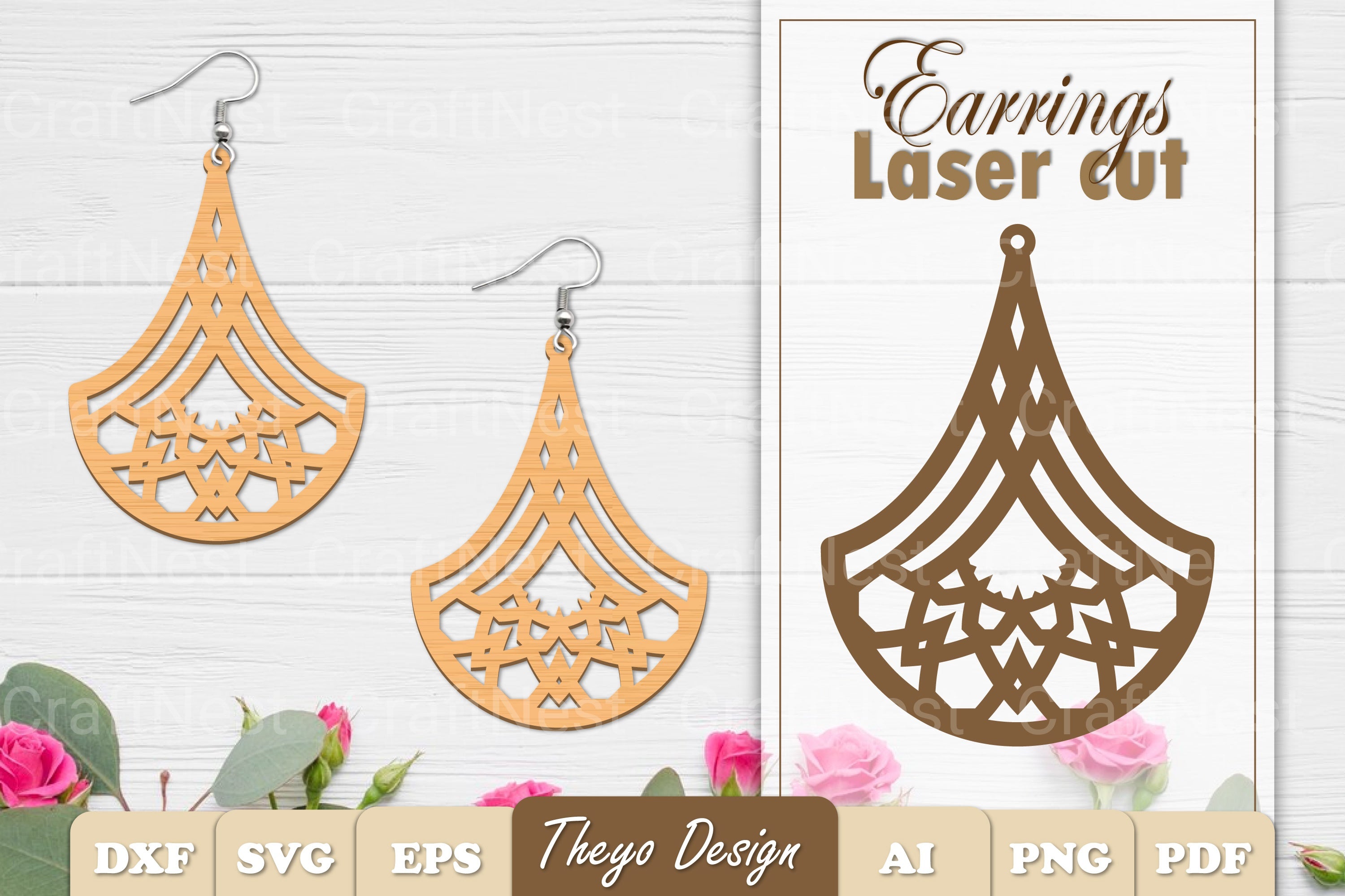 Earrings Mandala SVG Bundle