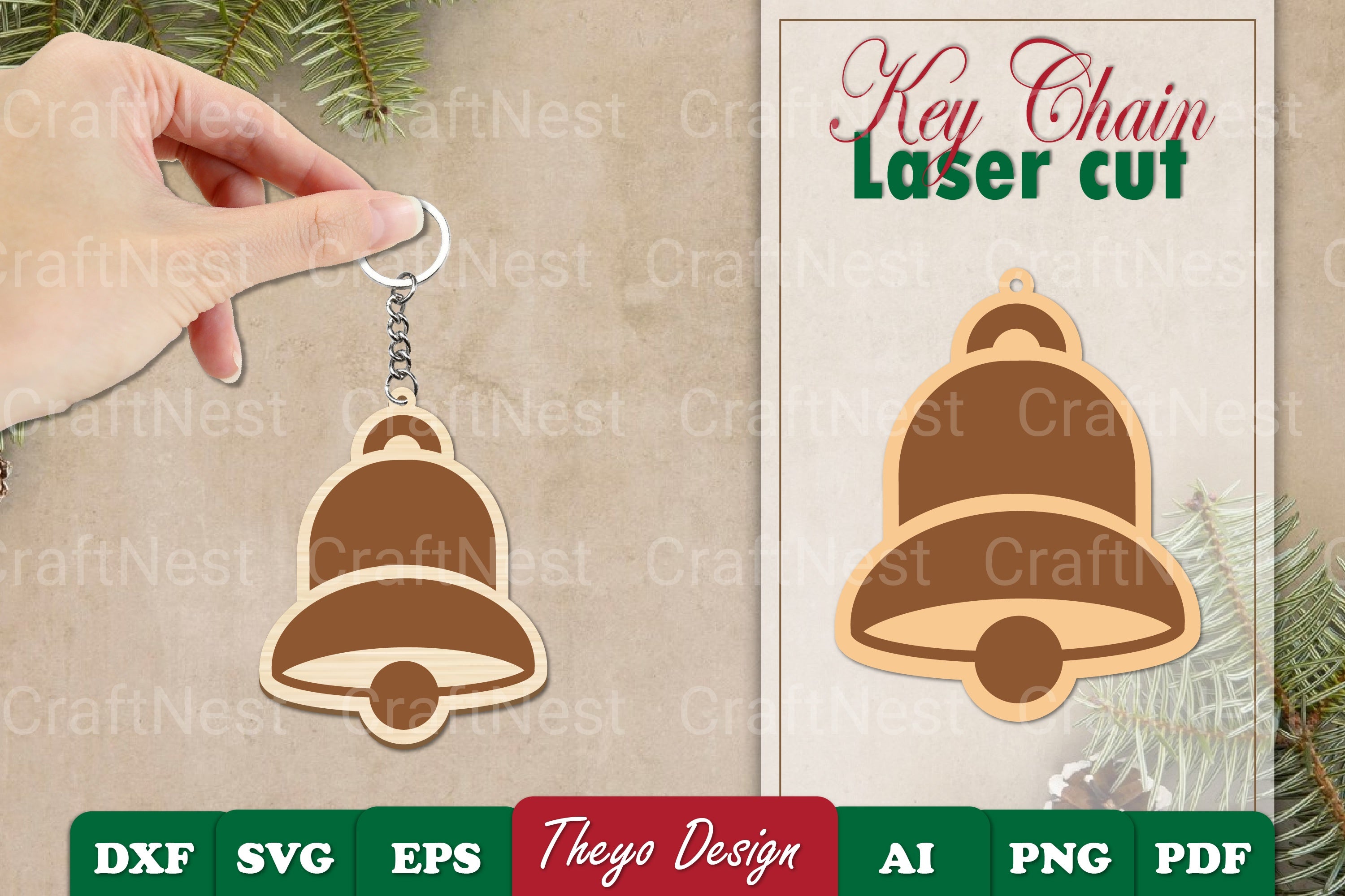 Christmas Keychain SVG Bundle