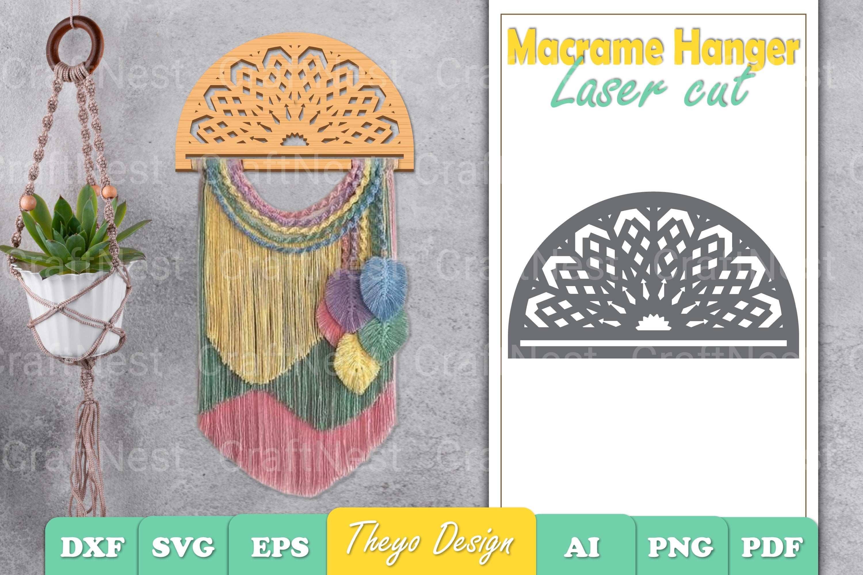Macrame Snowflake SVG Bundle