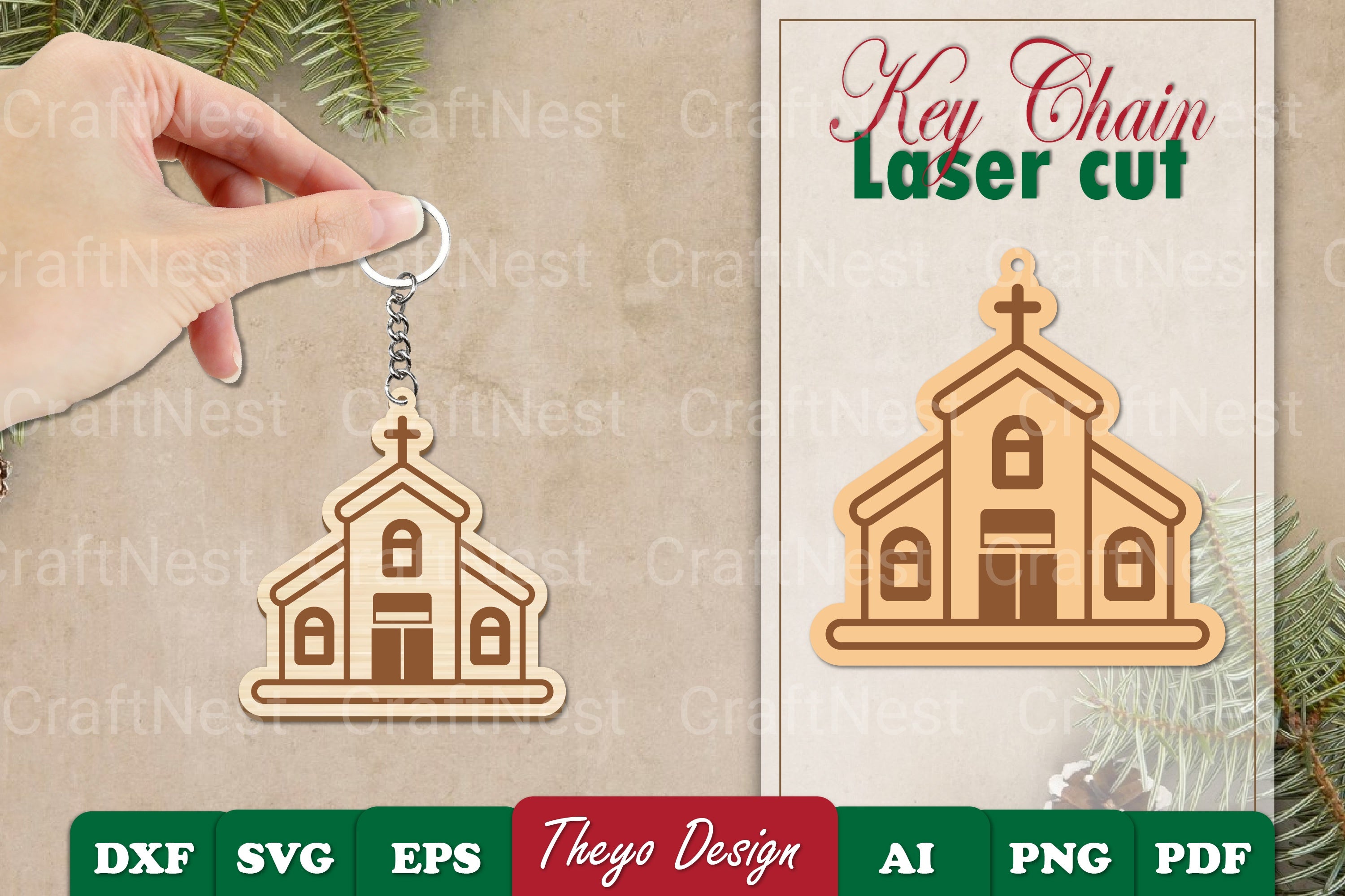 Christmas Keychain SVG Bundle