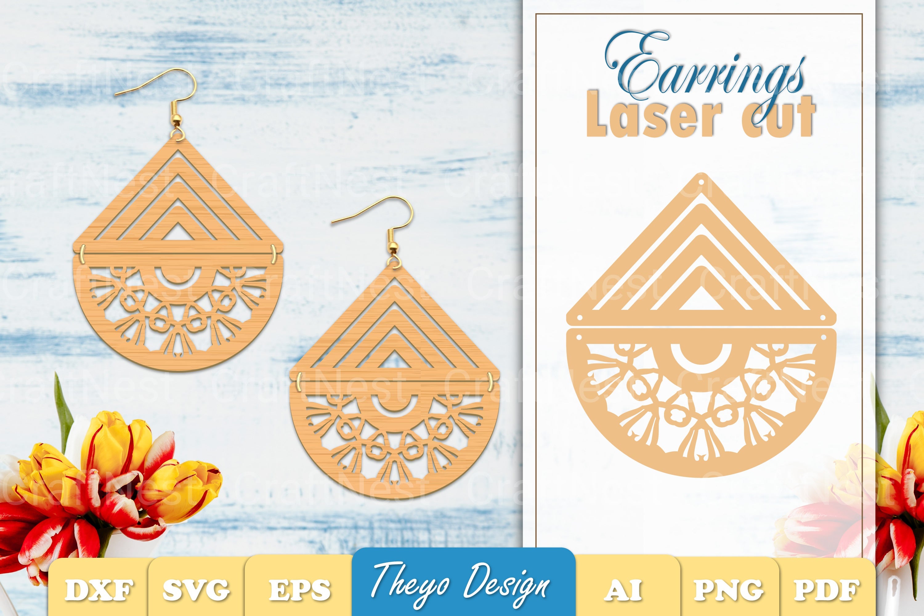 Earrings Mandala SVG Bundle