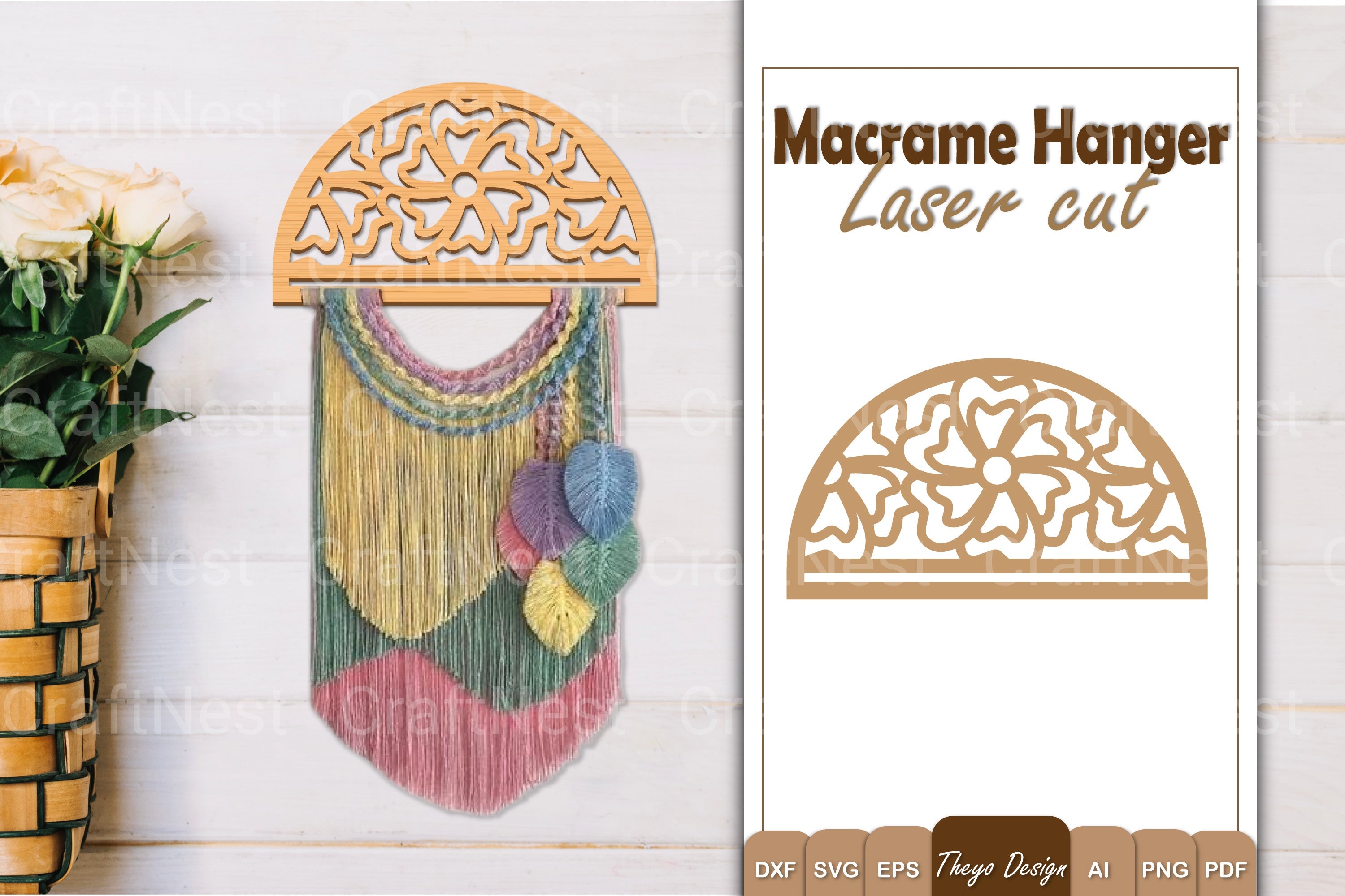 Macrame Flower SVG Bundle