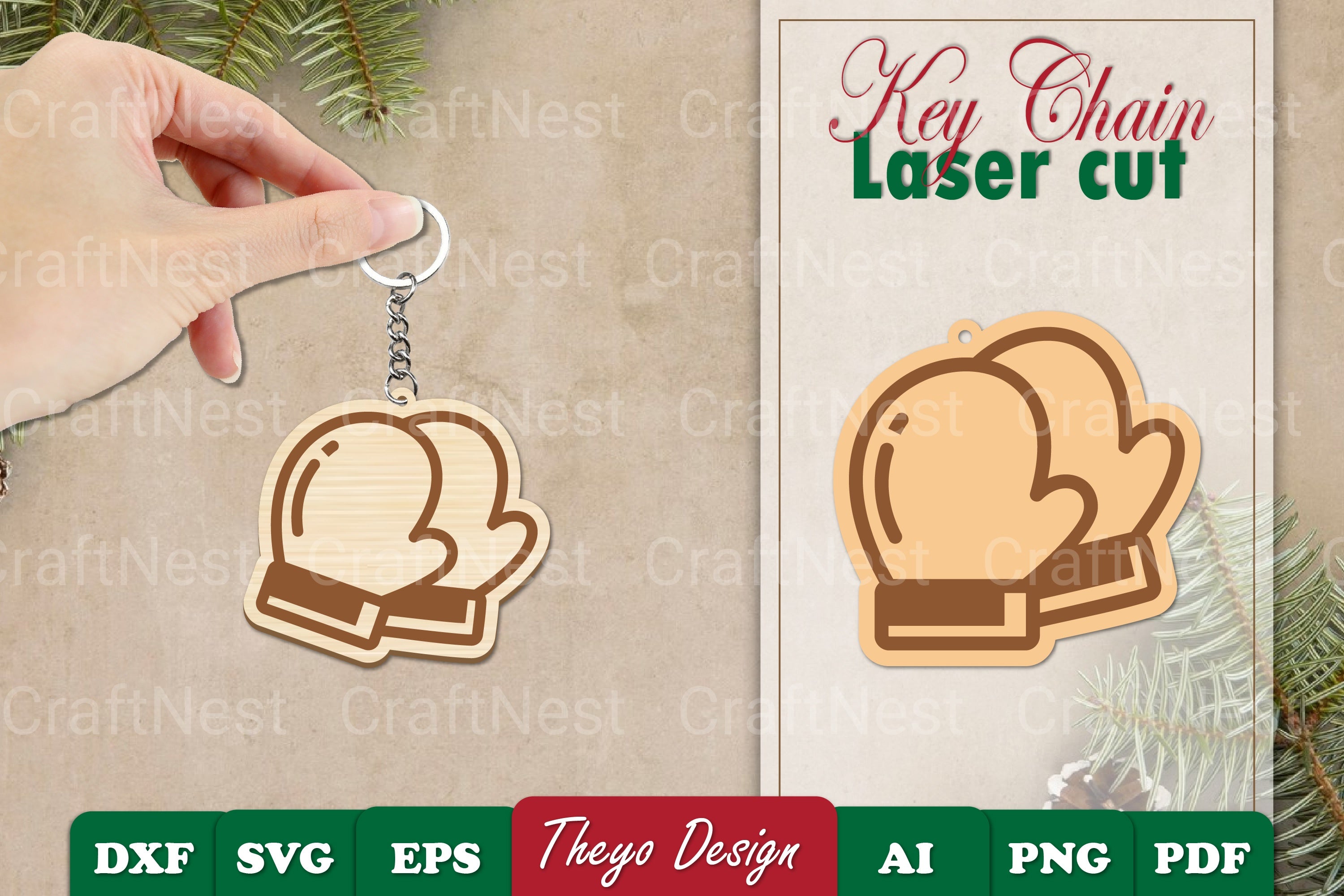 Christmas Keychain SVG Bundle