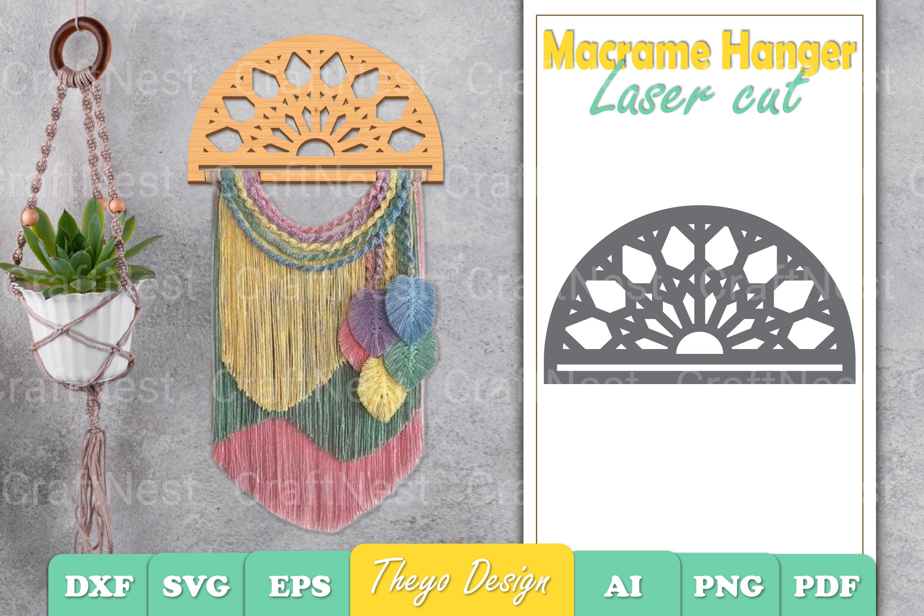 Macrame Snowflake SVG Bundle
