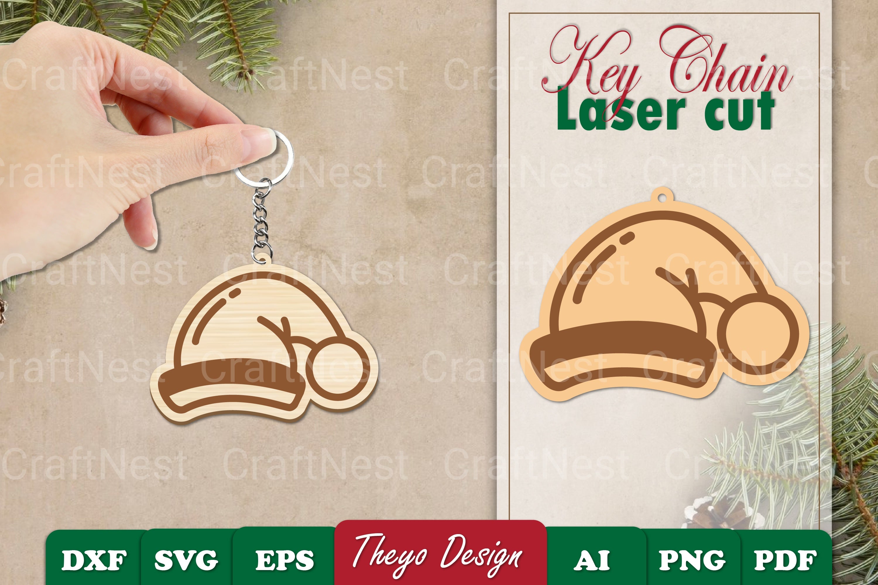 Christmas Keychain SVG Bundle