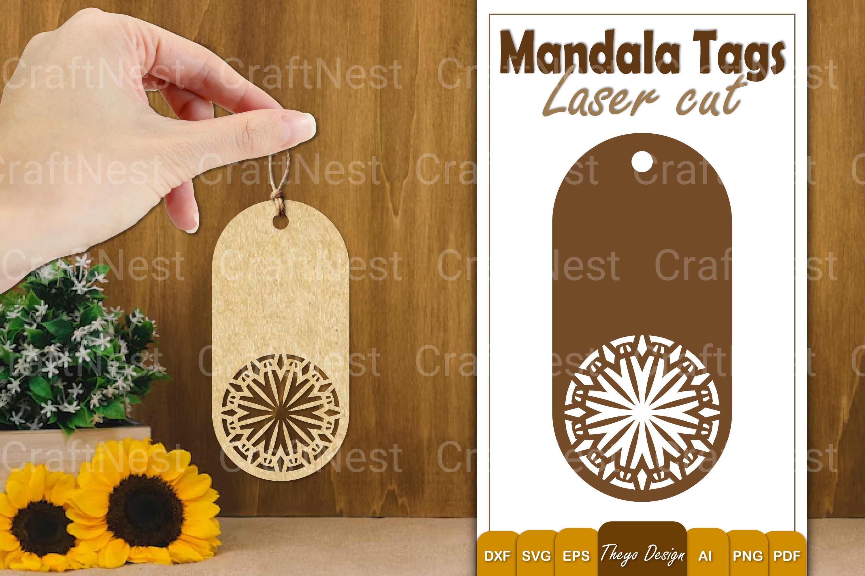 Mandala Tags SVG Bundle Collection