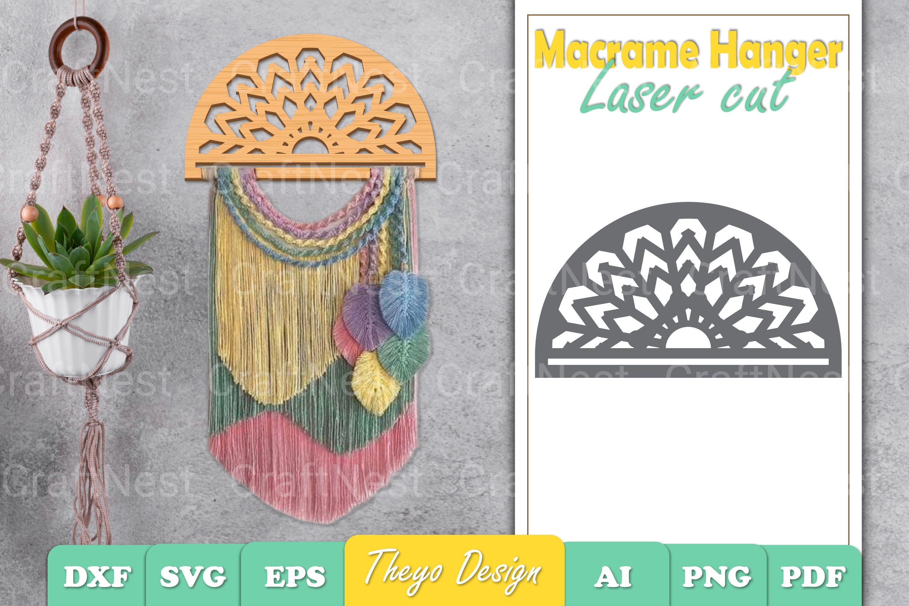 Macrame Snowflake SVG Bundle