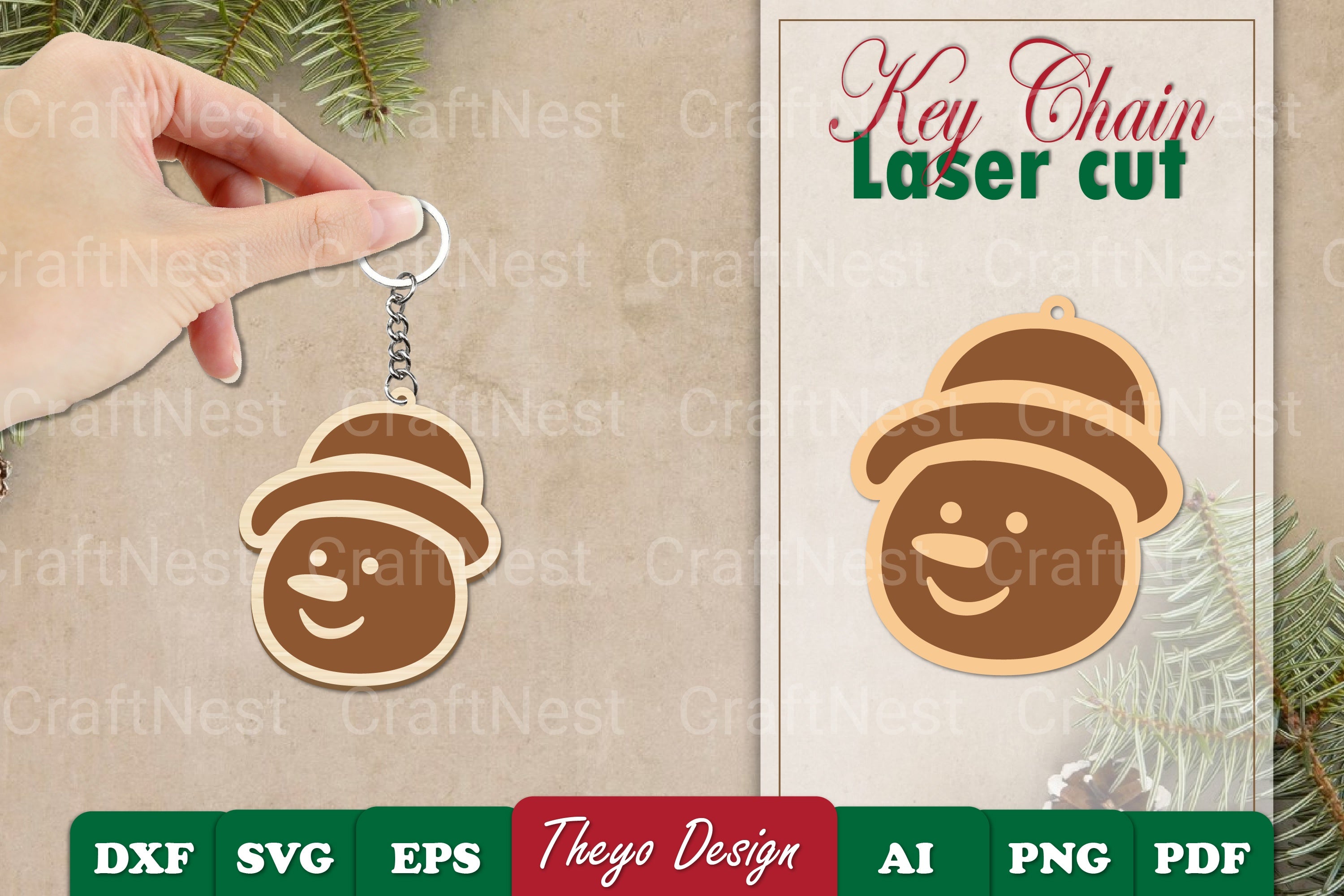 Christmas Keychain SVG Bundle