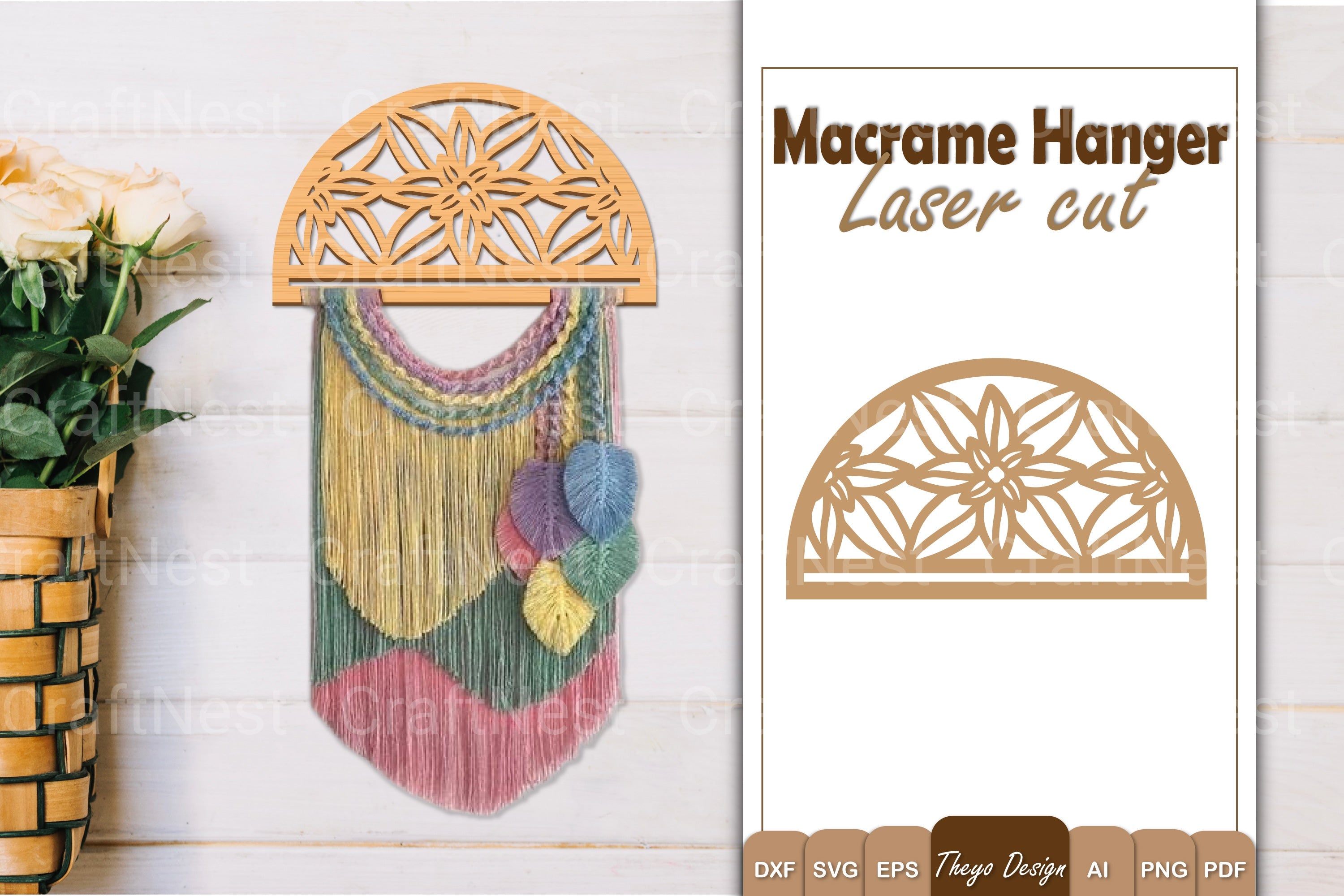 Macrame Flower SVG Bundle