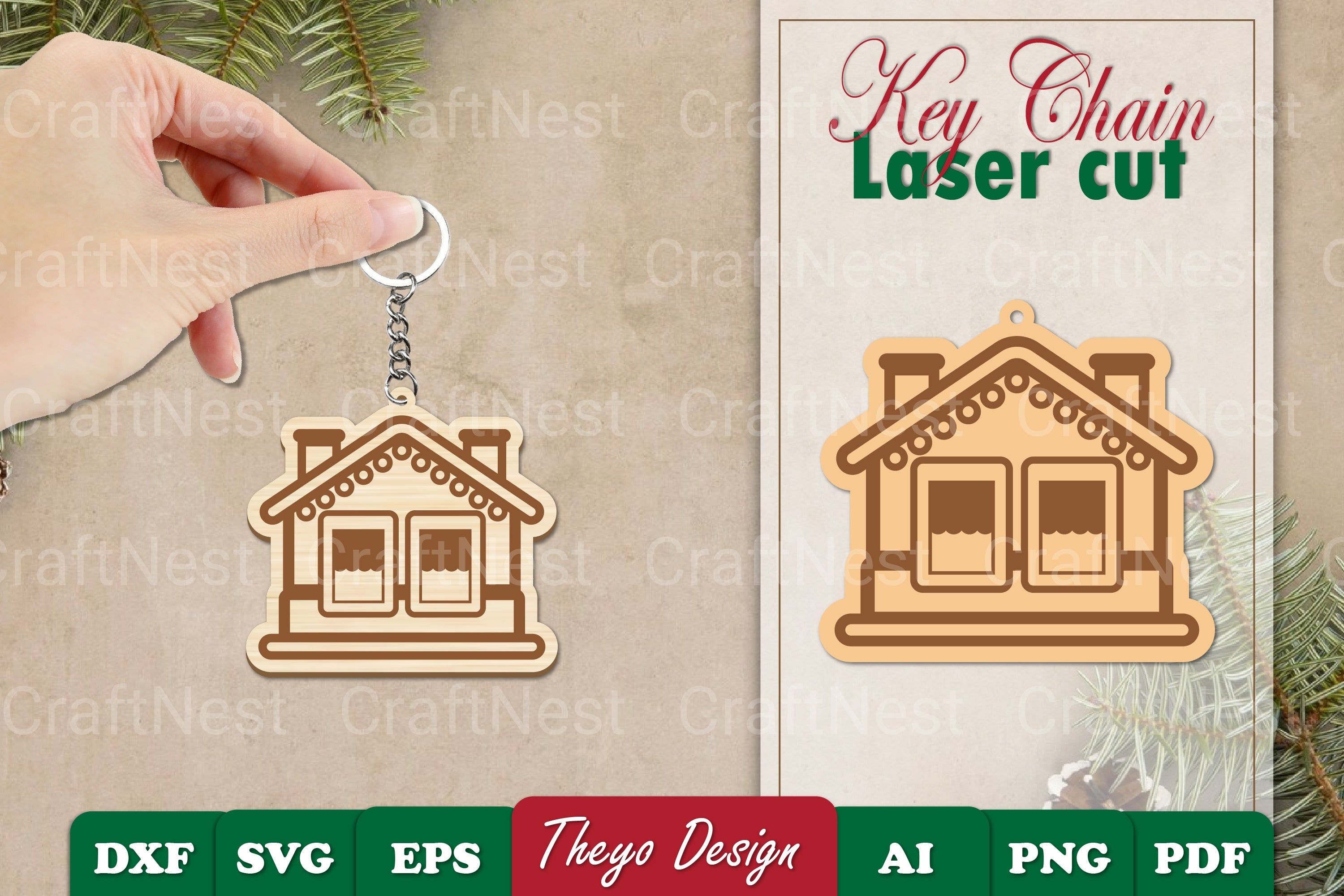 Christmas Keychain SVG Bundle