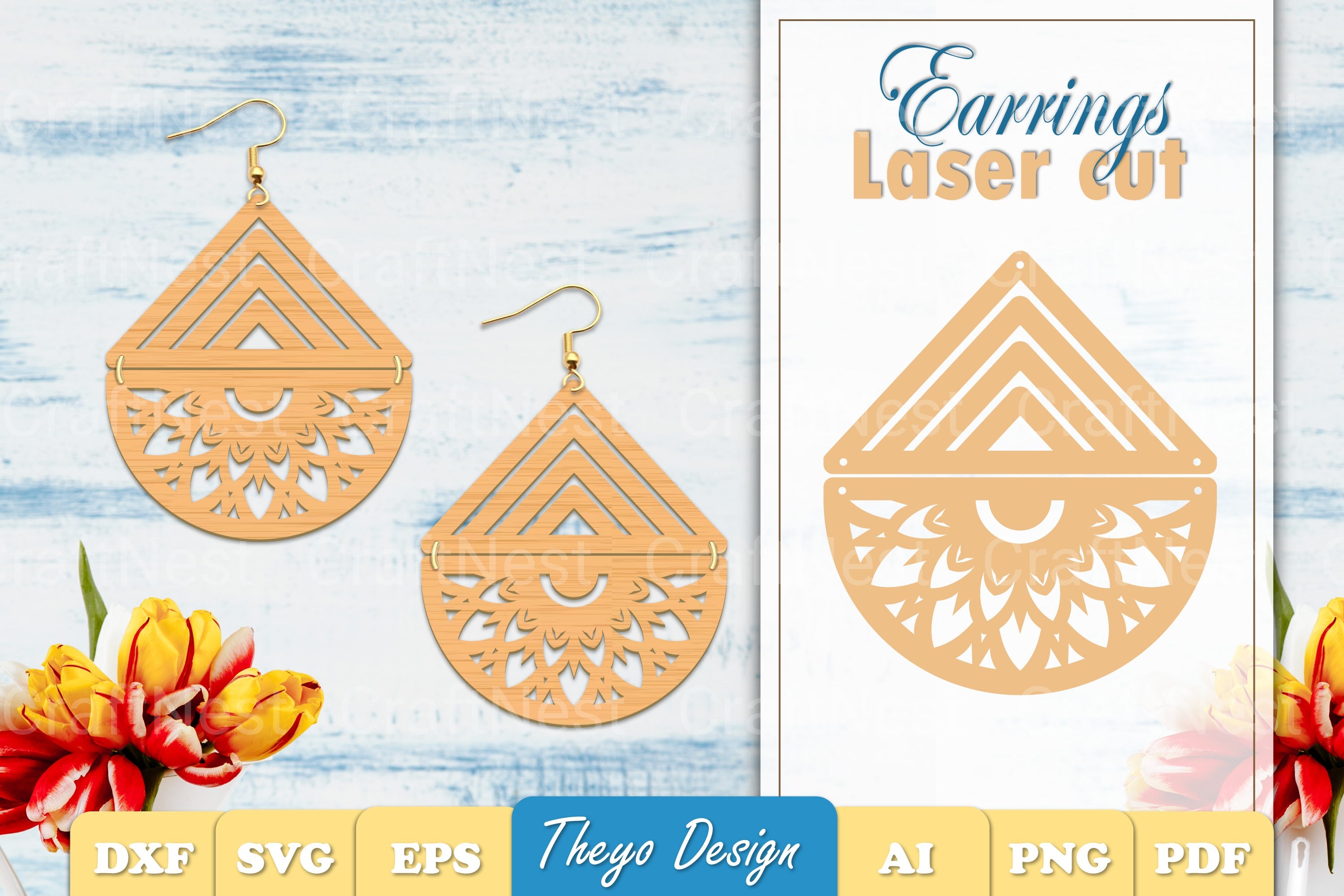 Earrings Mandala SVG Bundle