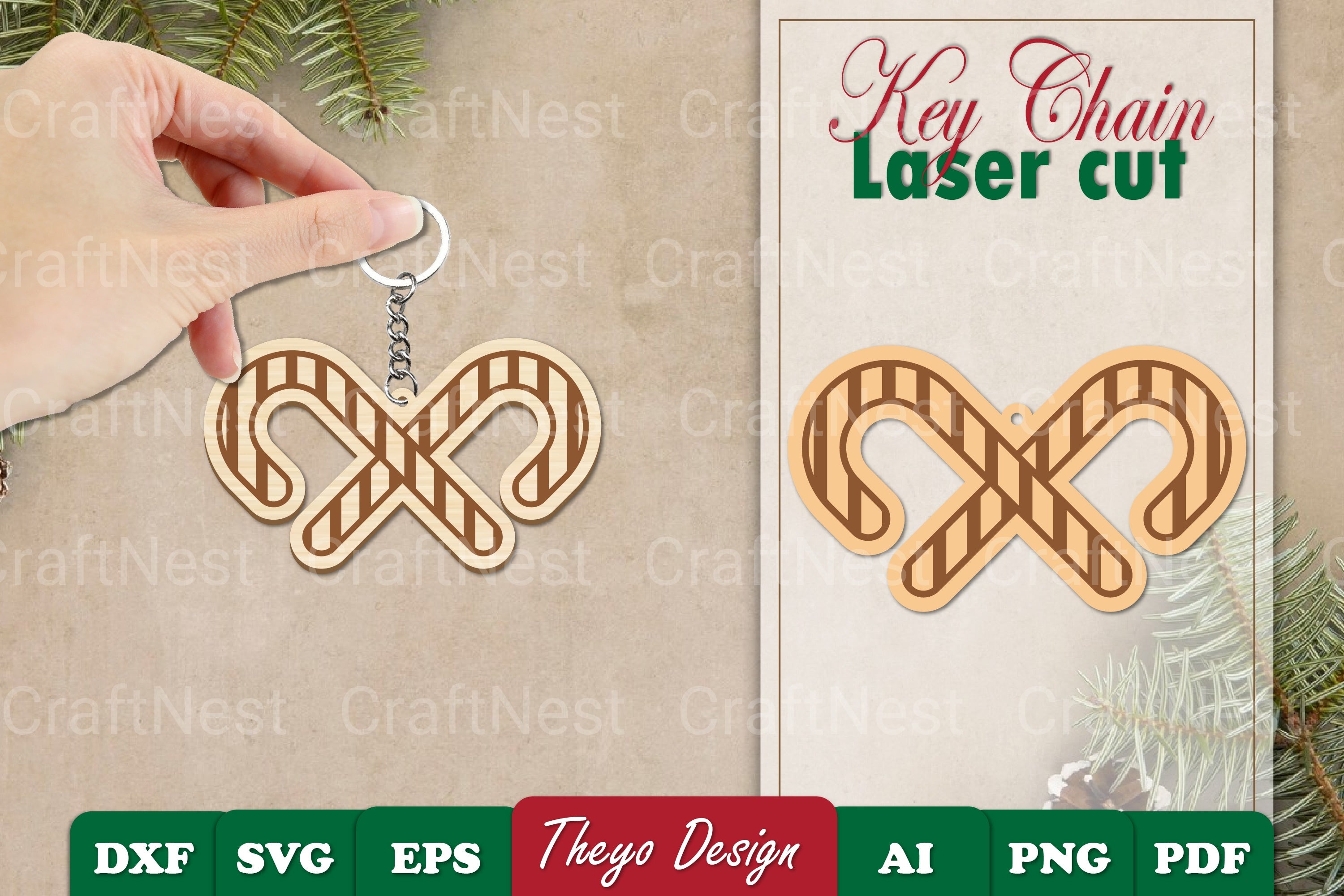 Christmas Keychain SVG Bundle