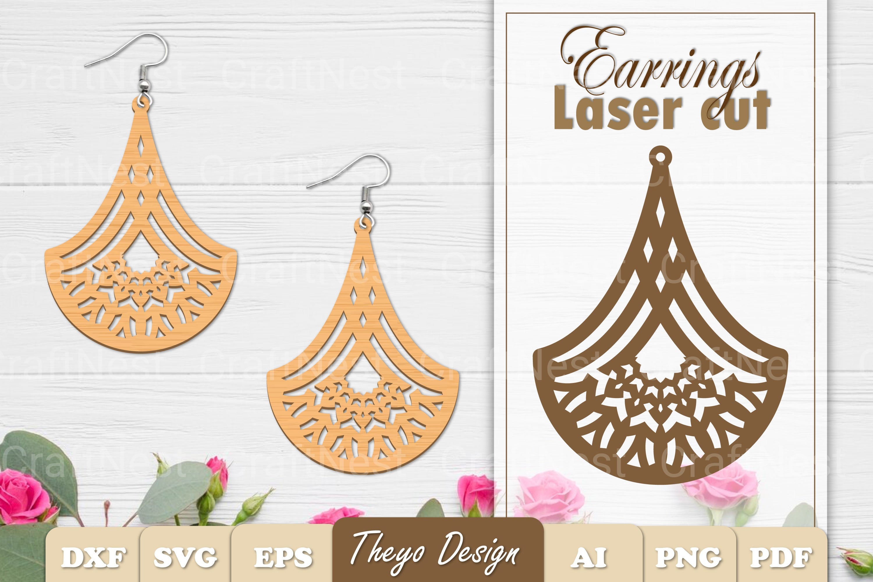 Earrings Mandala SVG Bundle