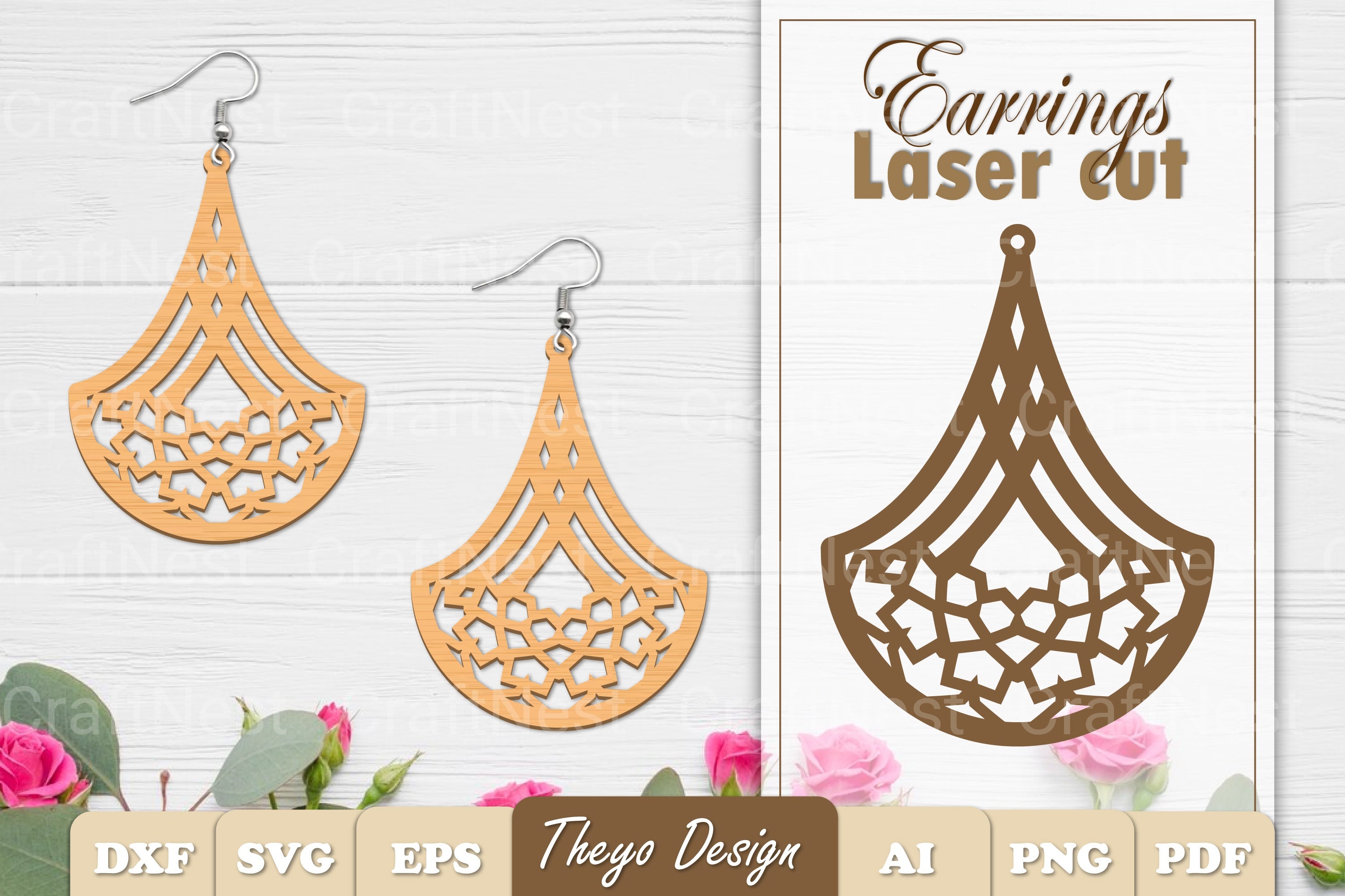 Earrings Mandala SVG Bundle