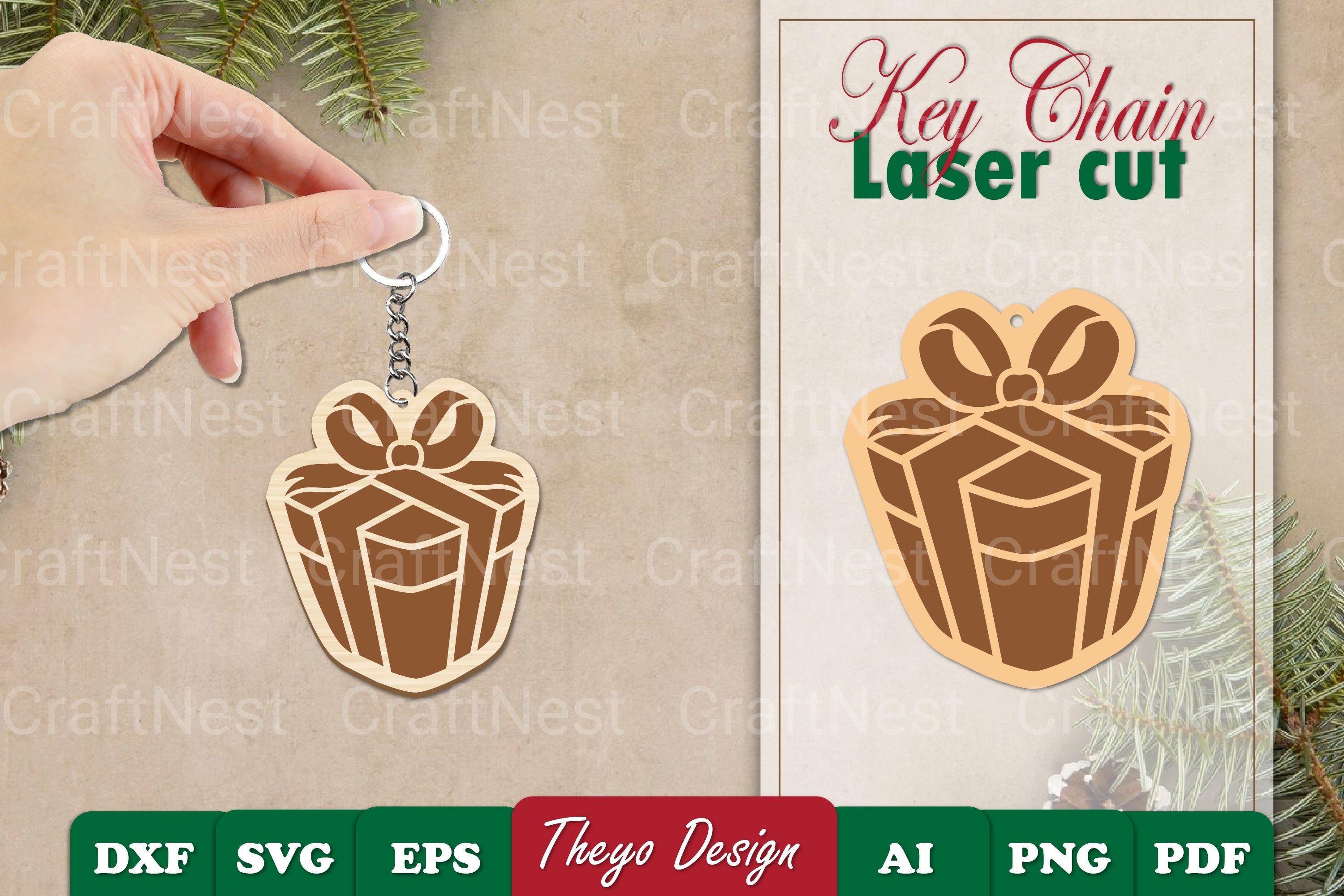 Christmas Keychain SVG Bundle