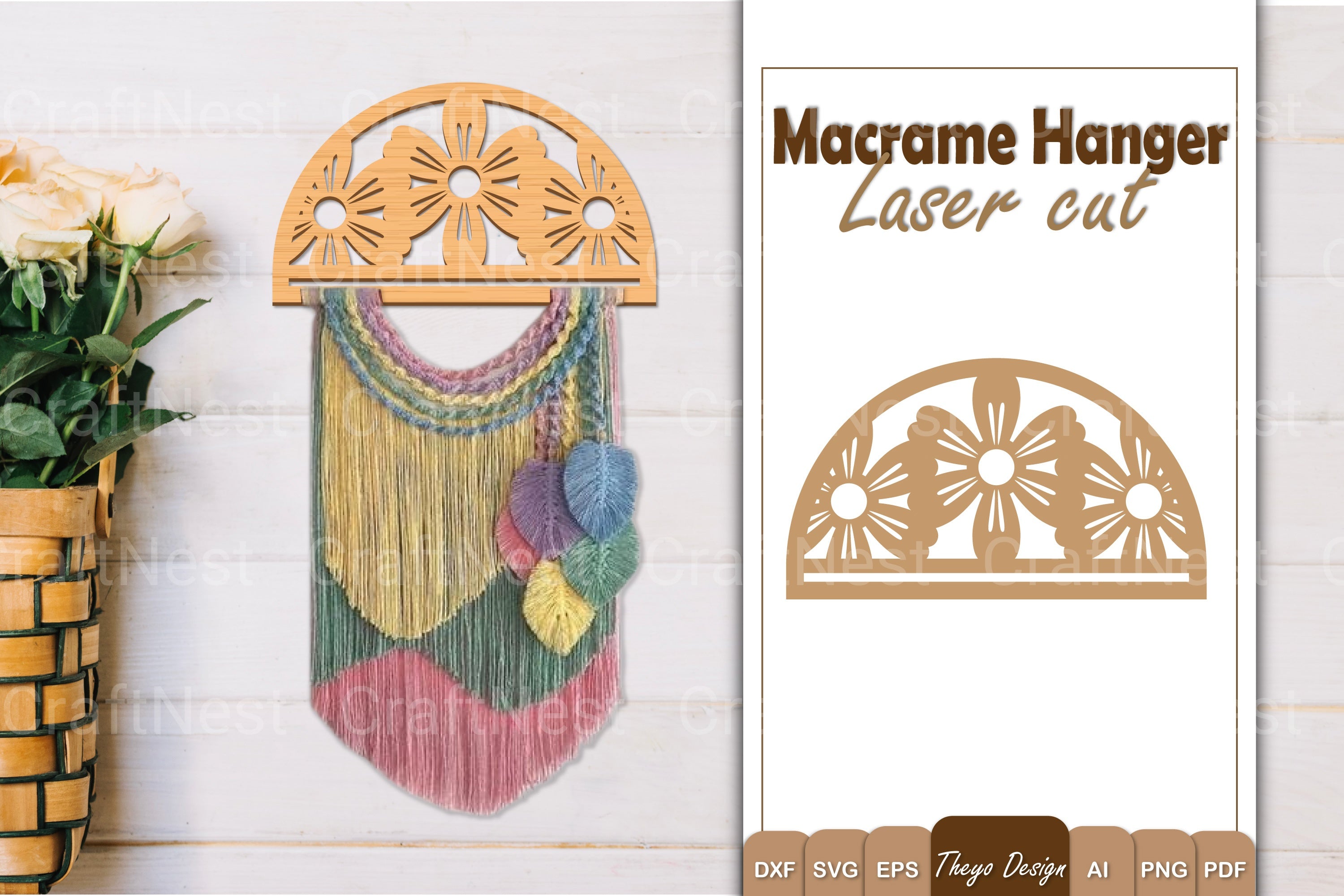 Macrame Flower SVG Bundle