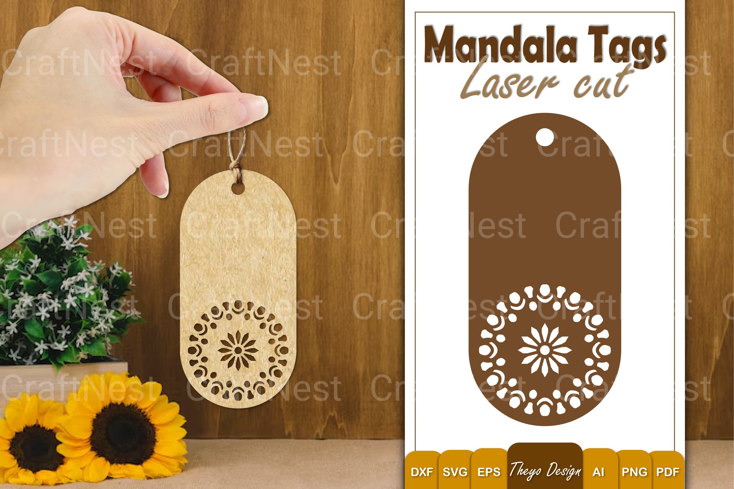 Mandala Tags SVG Bundle Collection