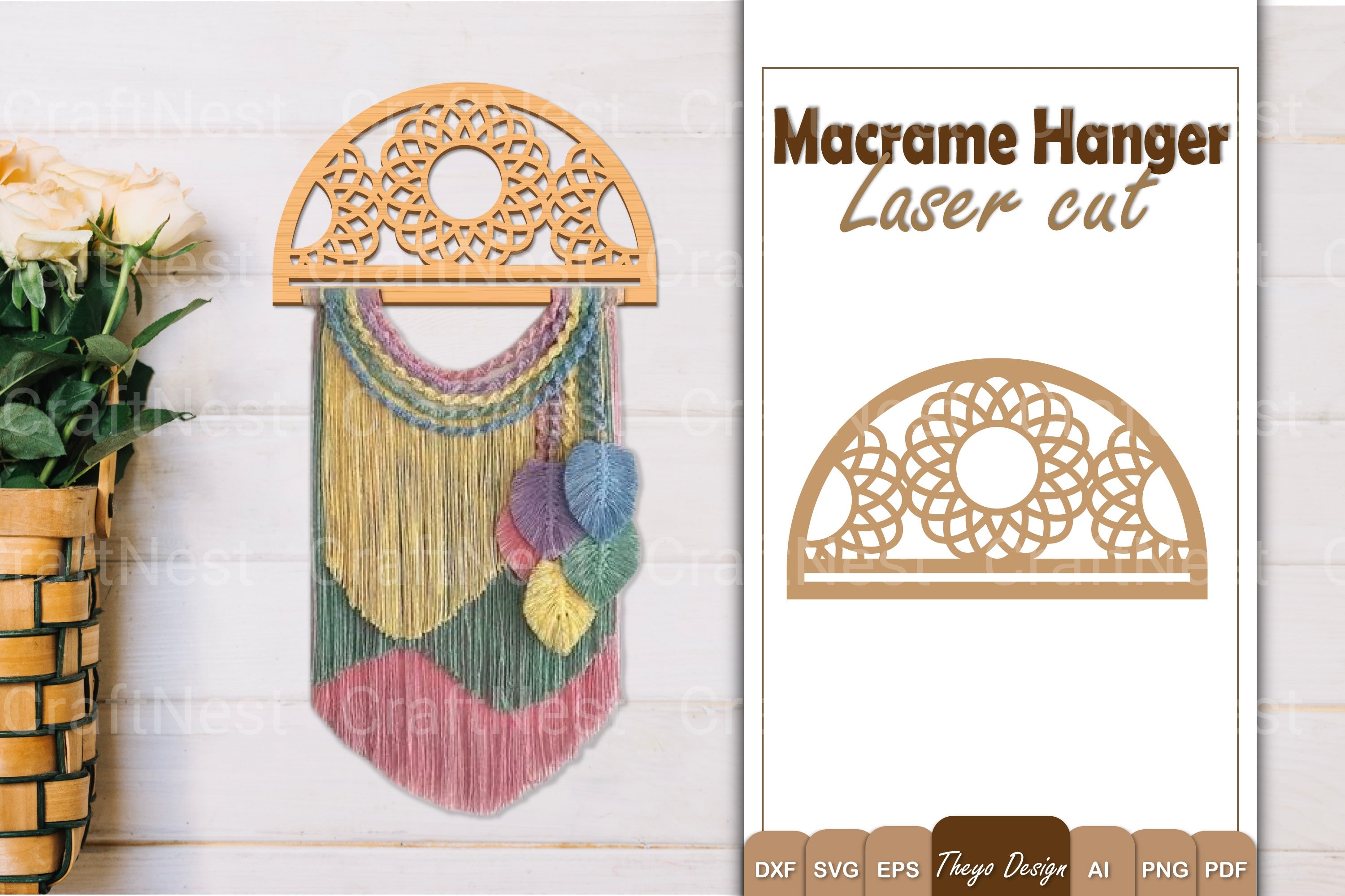 Macrame Flower SVG Bundle