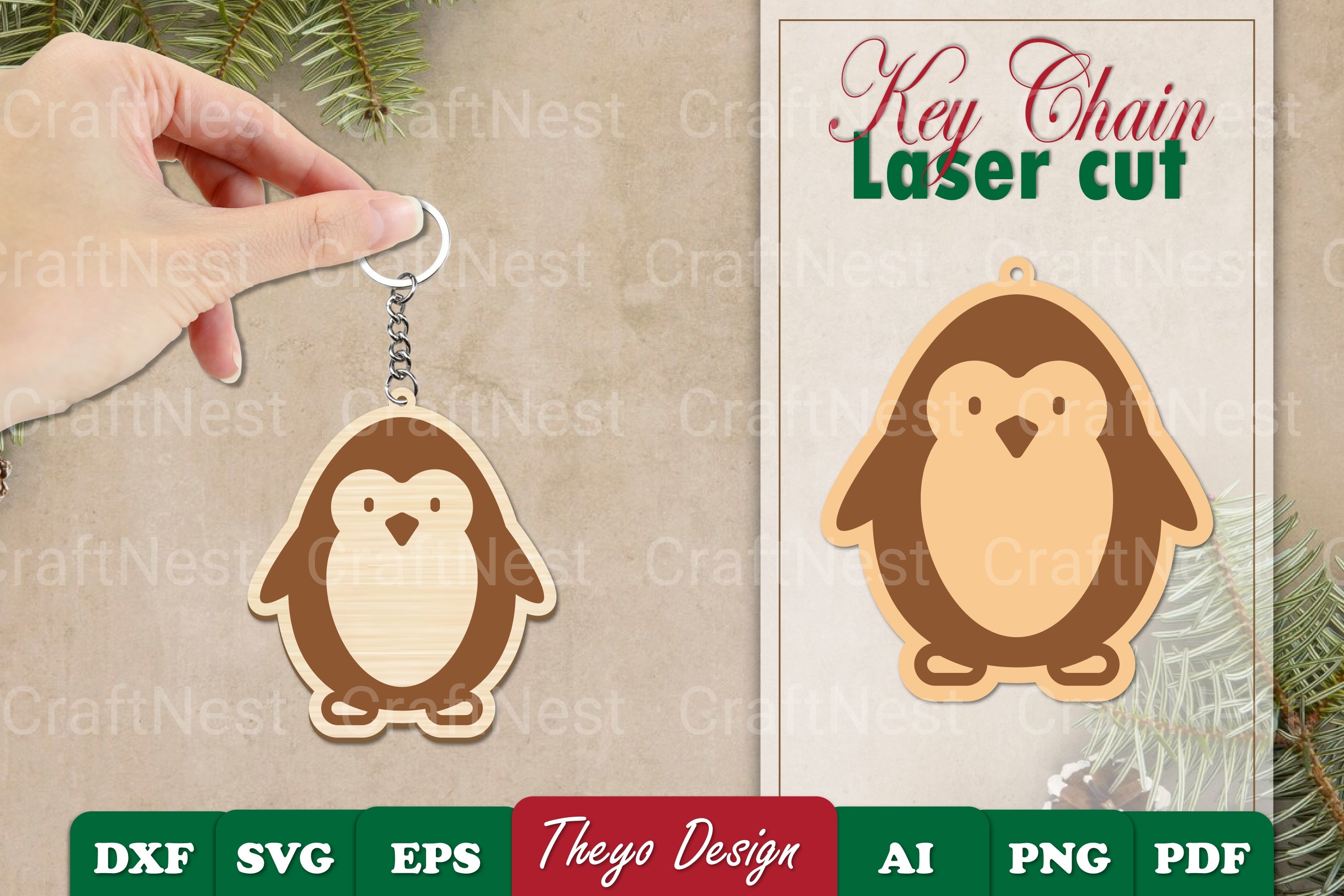 Christmas Keychain SVG Bundle