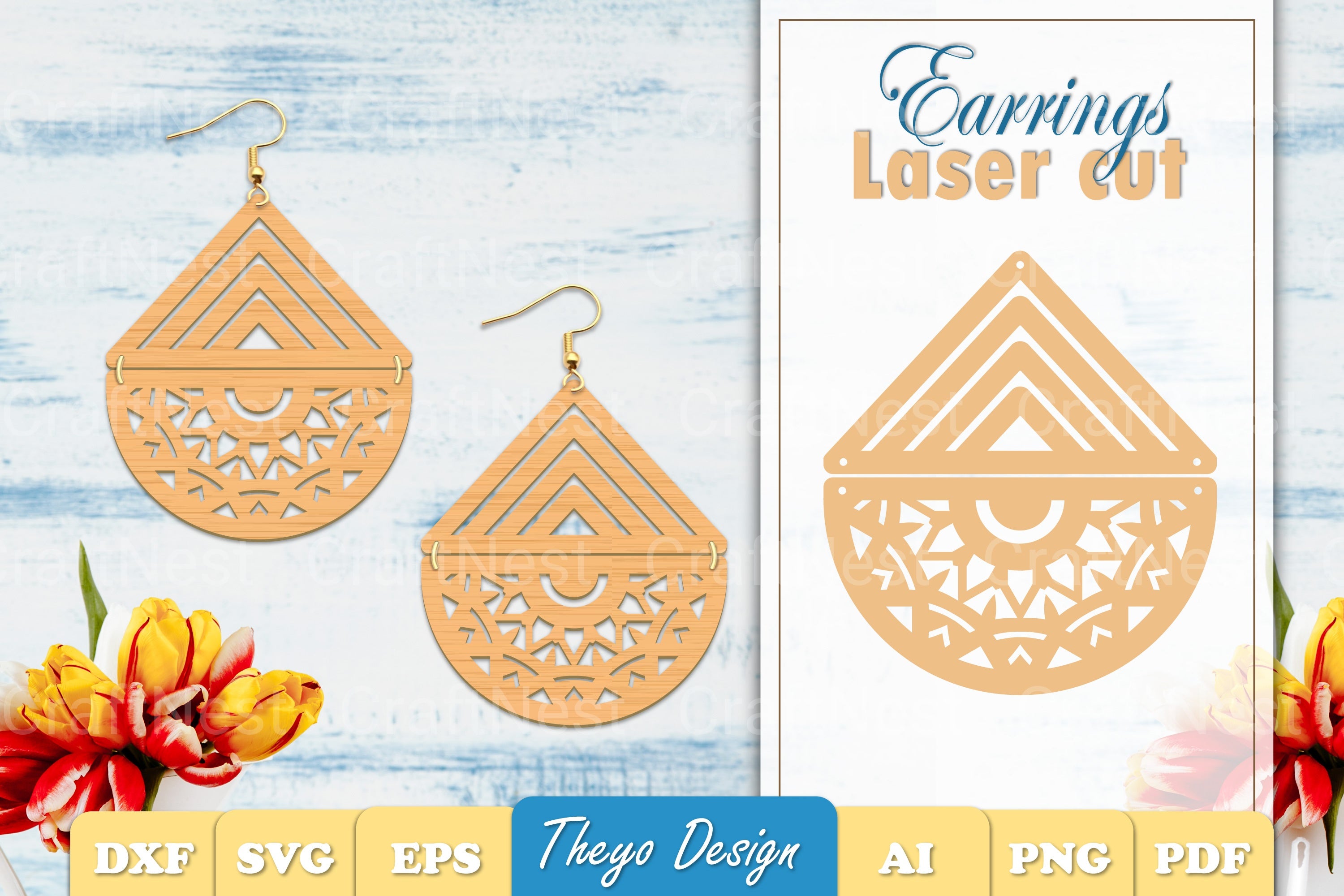 Earrings Mandala SVG Bundle