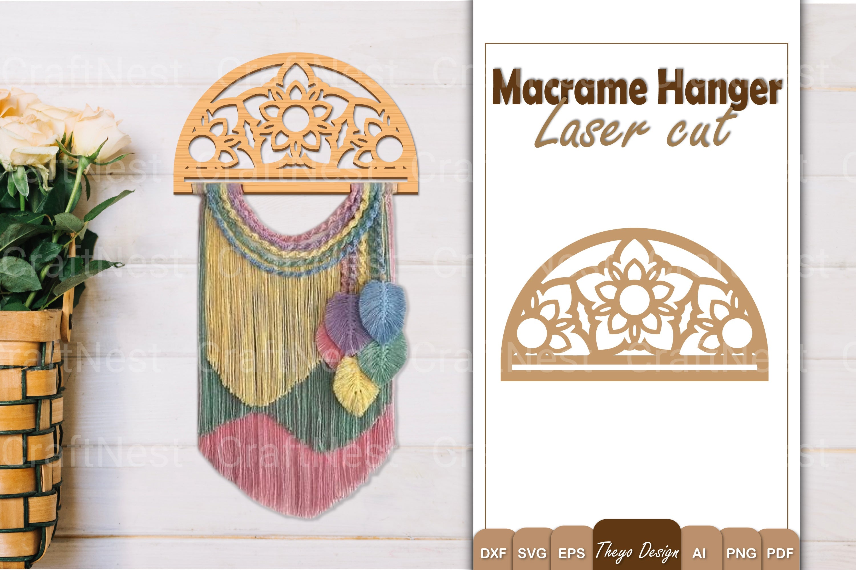 Macrame Flower SVG Bundle