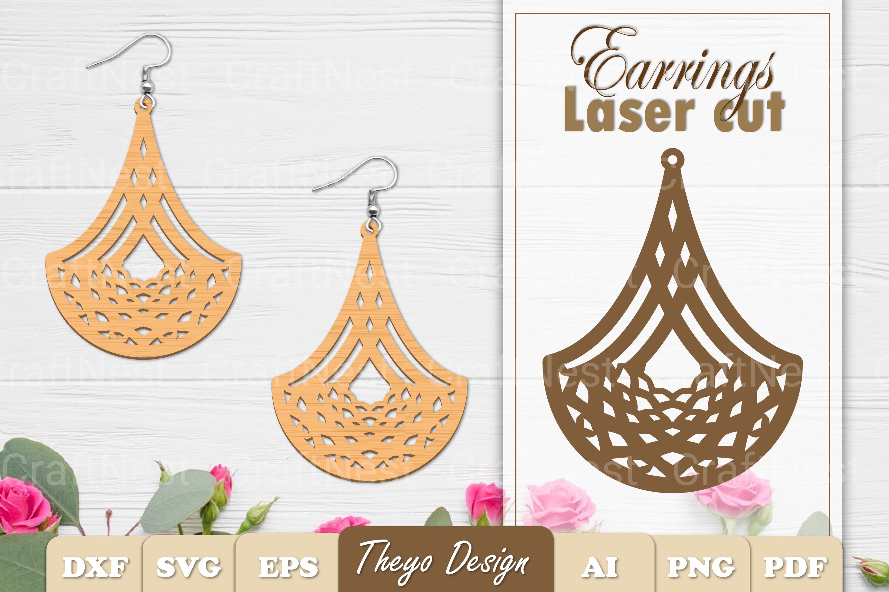 Earrings Mandala SVG Bundle