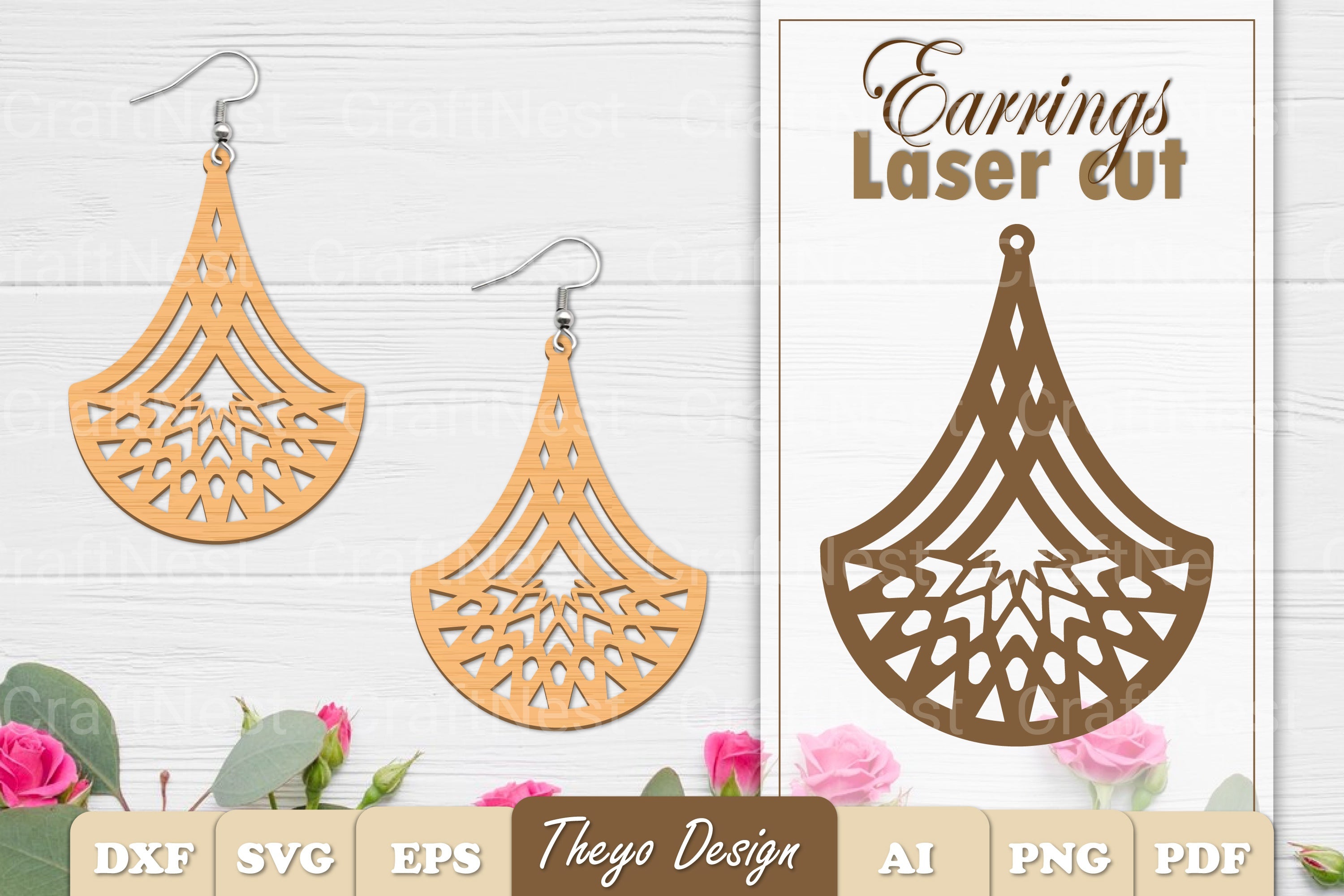 Earrings Mandala SVG Bundle