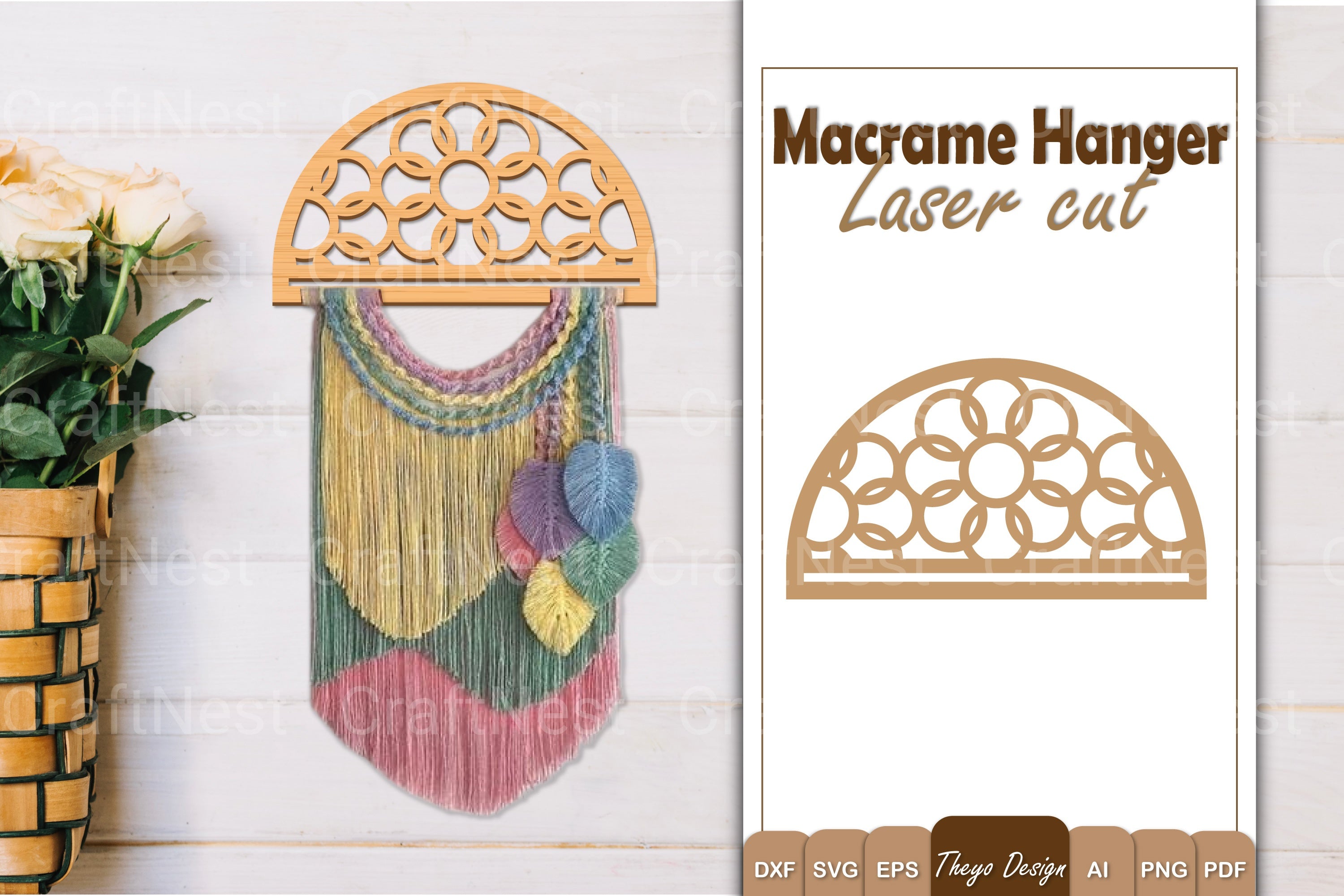 Macrame Flower SVG Bundle