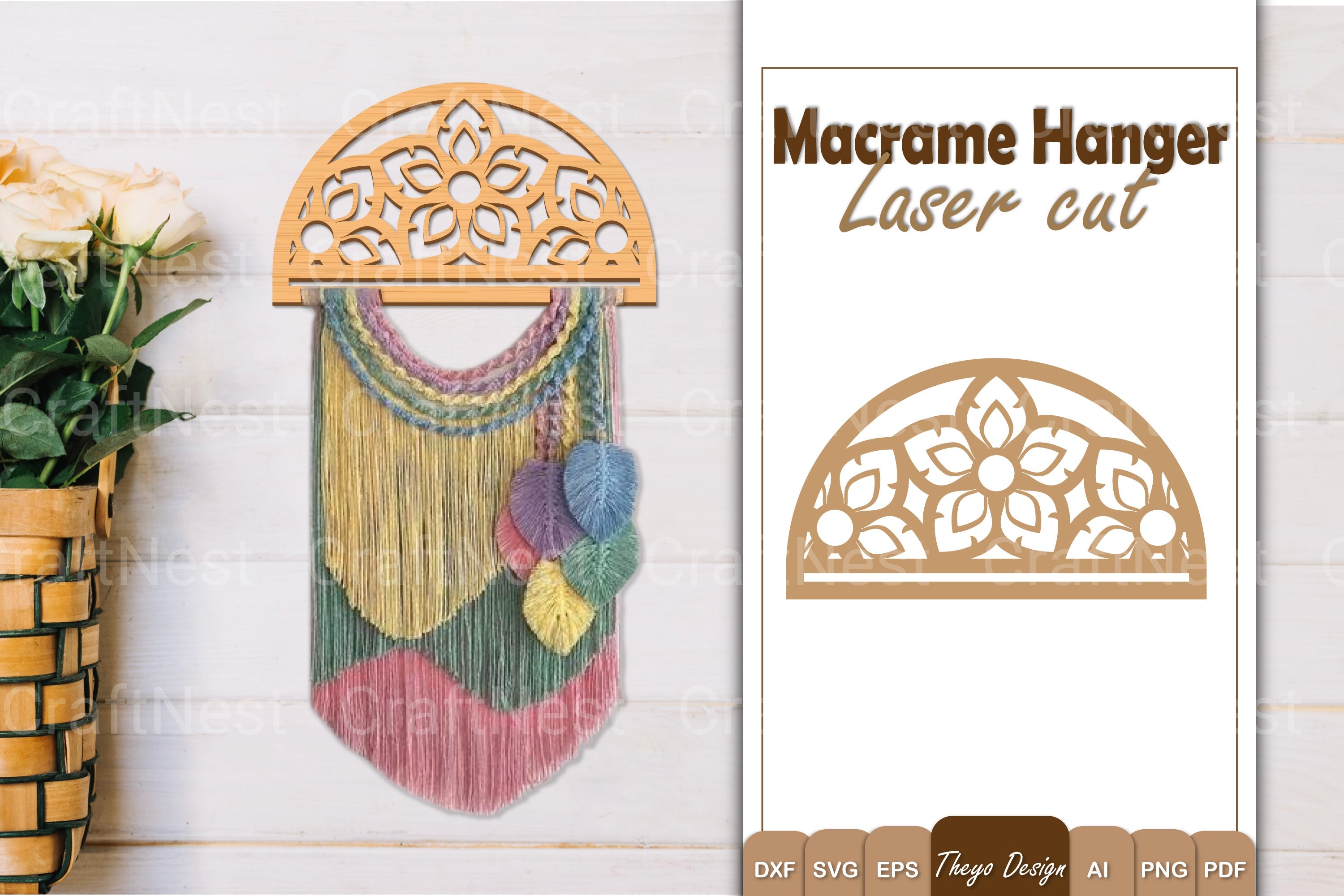 Macrame Flower SVG Bundle